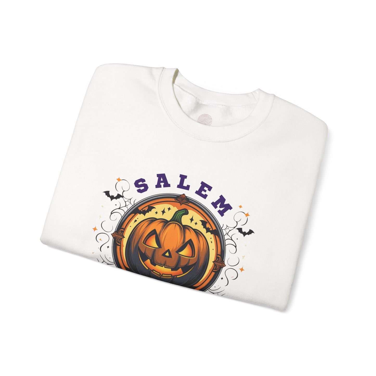 Unisex Salem University Halloween Sweatshirt – Pumpkin Jack-O’-Lantern Graphic Crewneck, Spooky Fall Aesthetic Pullover