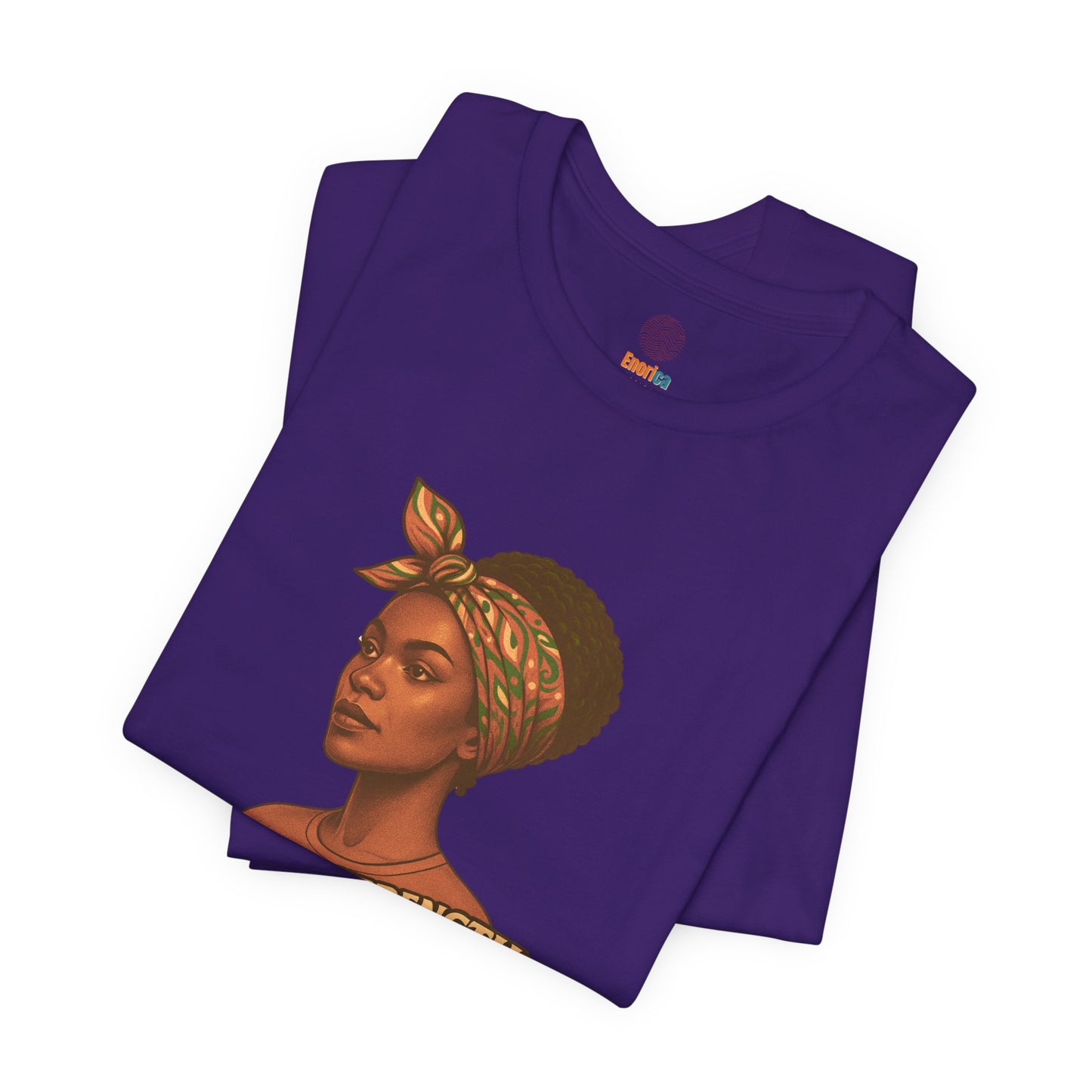 Afrocentric Quiet Strength Tee, Black Women Empowerment Shirt, Retro Feminist Top, Bella Canvas 3001 T-Shirt, Loud Beauty Graphic