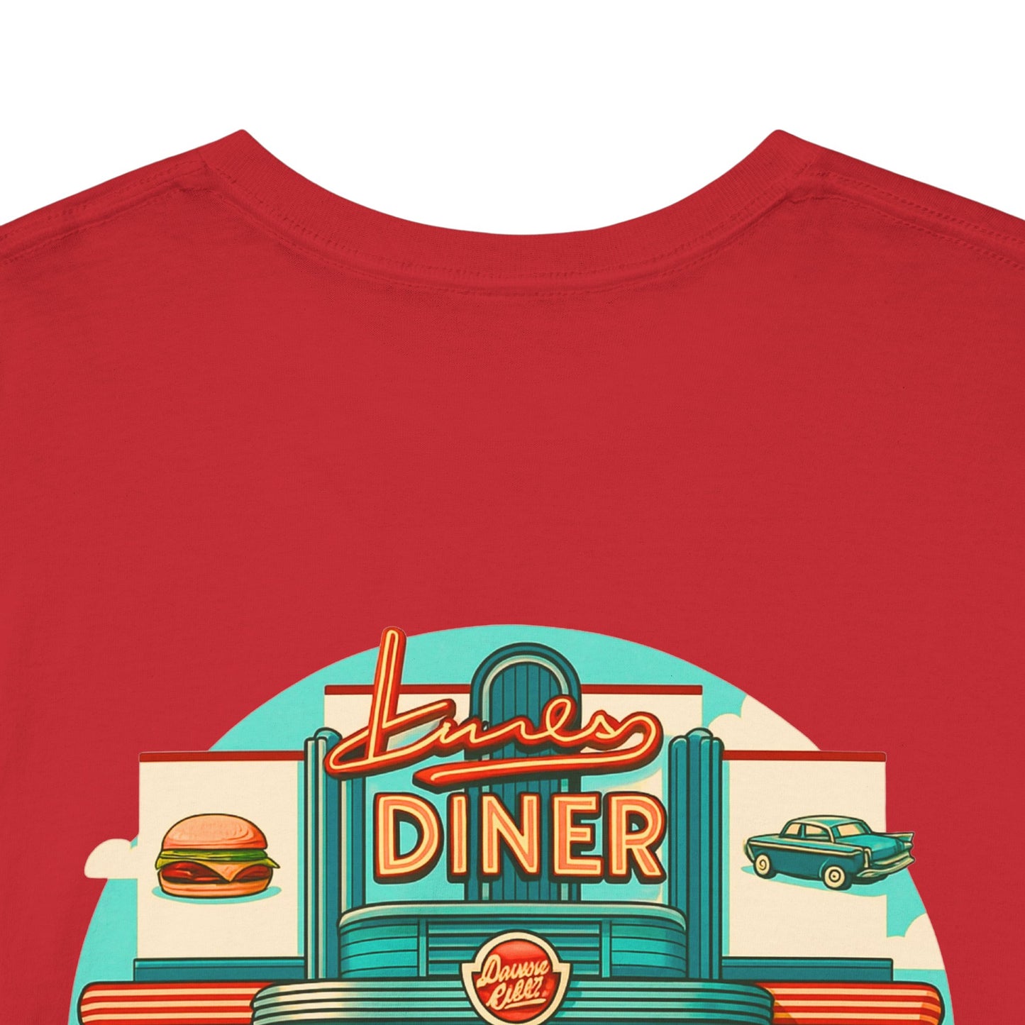 Retro Diner T-Shirt, Vintage Car Graphic Tee, 1950s American Drive-In Shirt, Rockabilly Unisex Top