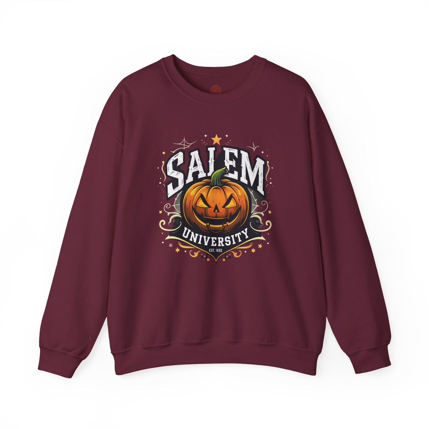 Salem University Jack-O’-Lantern – Unisex Gildan Heavy Blend Crewneck Sweatshirt