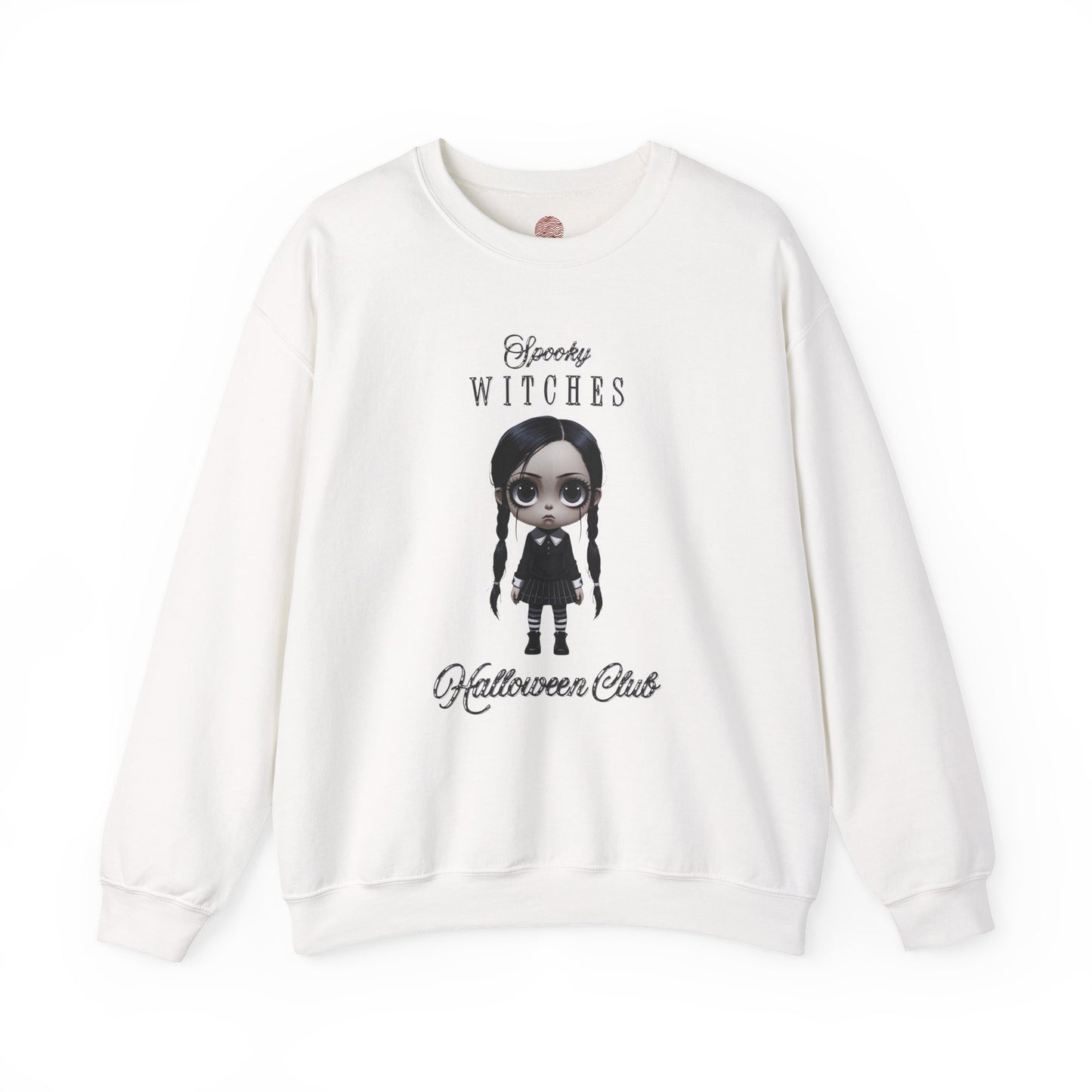 Spooky Witches Halloween Club Sweatshirt, Gothic Witch Pullover, Creepy Cute Wednesday Addams Aesthetic, Gildan 18000, Halloween Costume,