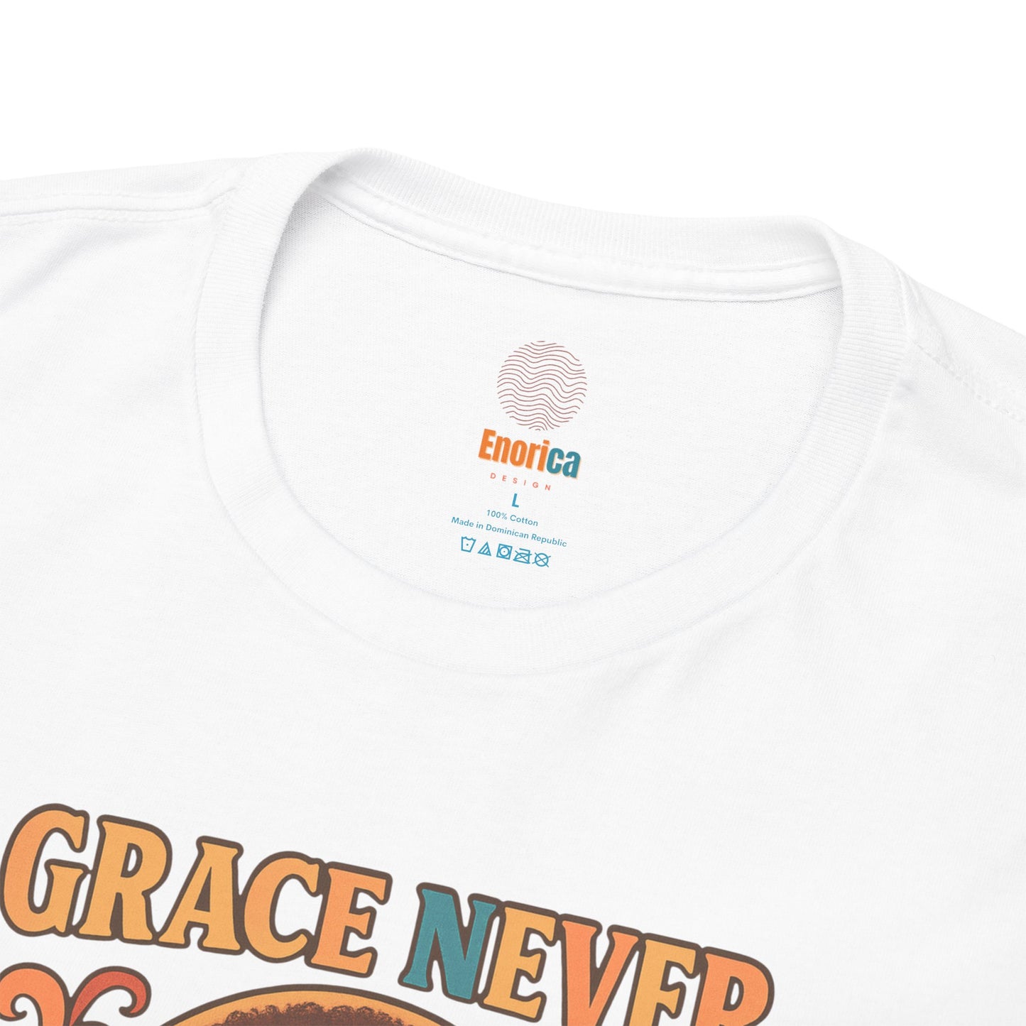 Grace Never Goes Out of Style Gildan 5000 Shirt - Retro Afro Woman Graphic Tee, Vintage 70s Aesthetic T-Shirt, Quote Top