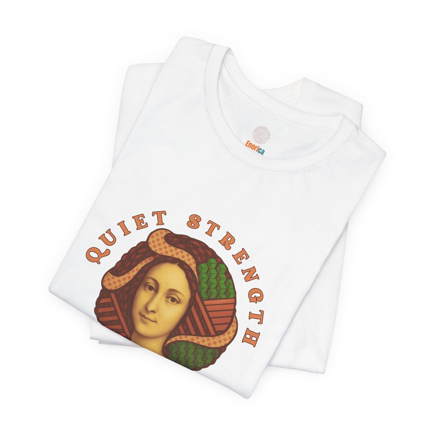 Vintage Retro Quiet Strength Loud Beauty Graphic T-Shirt - Unisex Jersey Tee, Feminine Power Art Shirt, Bella+Canvas 3001, Aesthetic Top