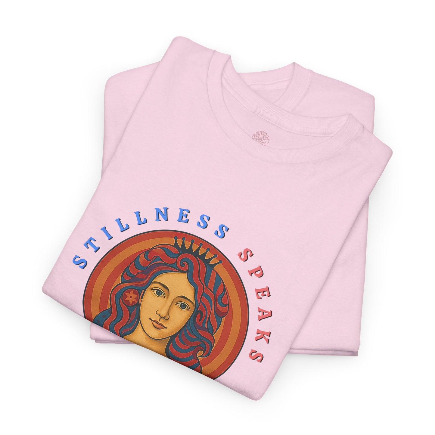 Stillness Speaks T-Shirt, Psychedelic Retro Graphic Tee, Spiritual Mystic Woman Shirt, 70s Boho Aesthetic Top, Inner Peace Gift, Unisex
