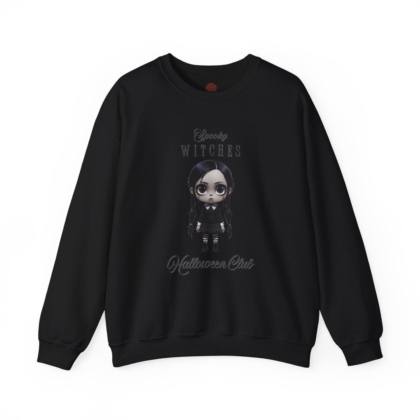 Spooky Witches Halloween Club Sweatshirt, Gothic Witch Pullover, Creepy Cute Wednesday Addams Aesthetic, Gildan 18000, Halloween Costume,