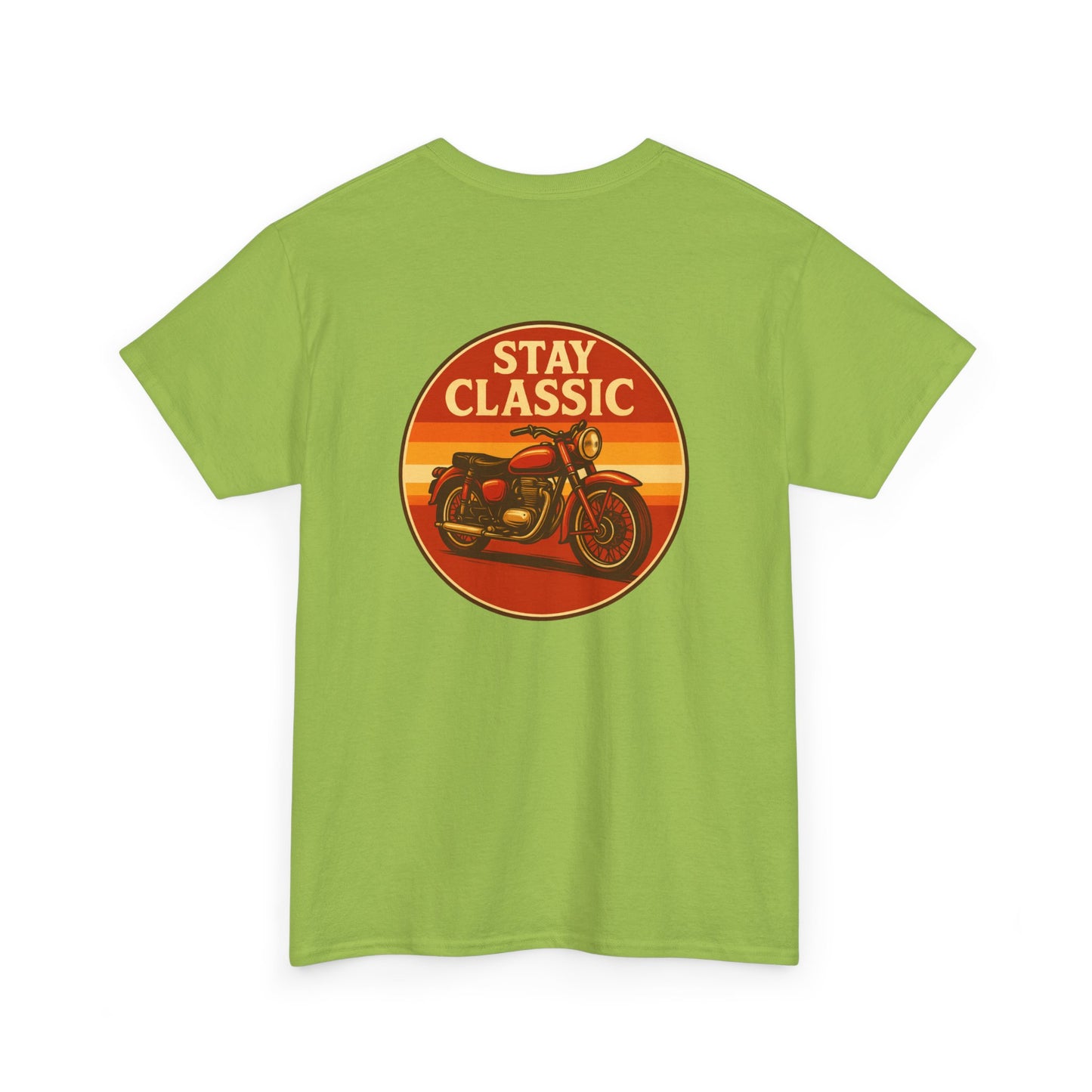 Stay Classic Motorcycle T-Shirt | Retro Bike Graphic Tee | Gildan 5000