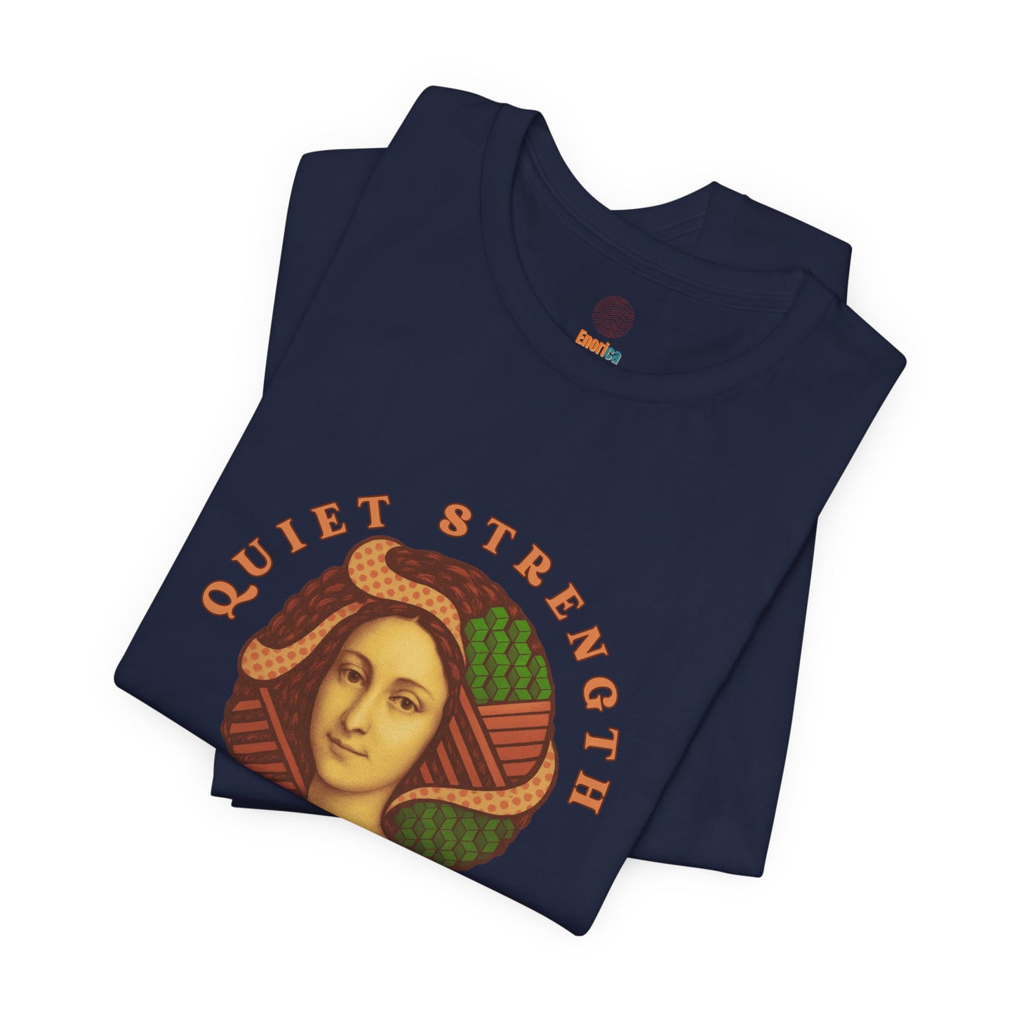 Vintage Retro Quiet Strength Loud Beauty Graphic T-Shirt - Unisex Jersey Tee, Feminine Power Art Shirt, Bella+Canvas 3001, Aesthetic Top