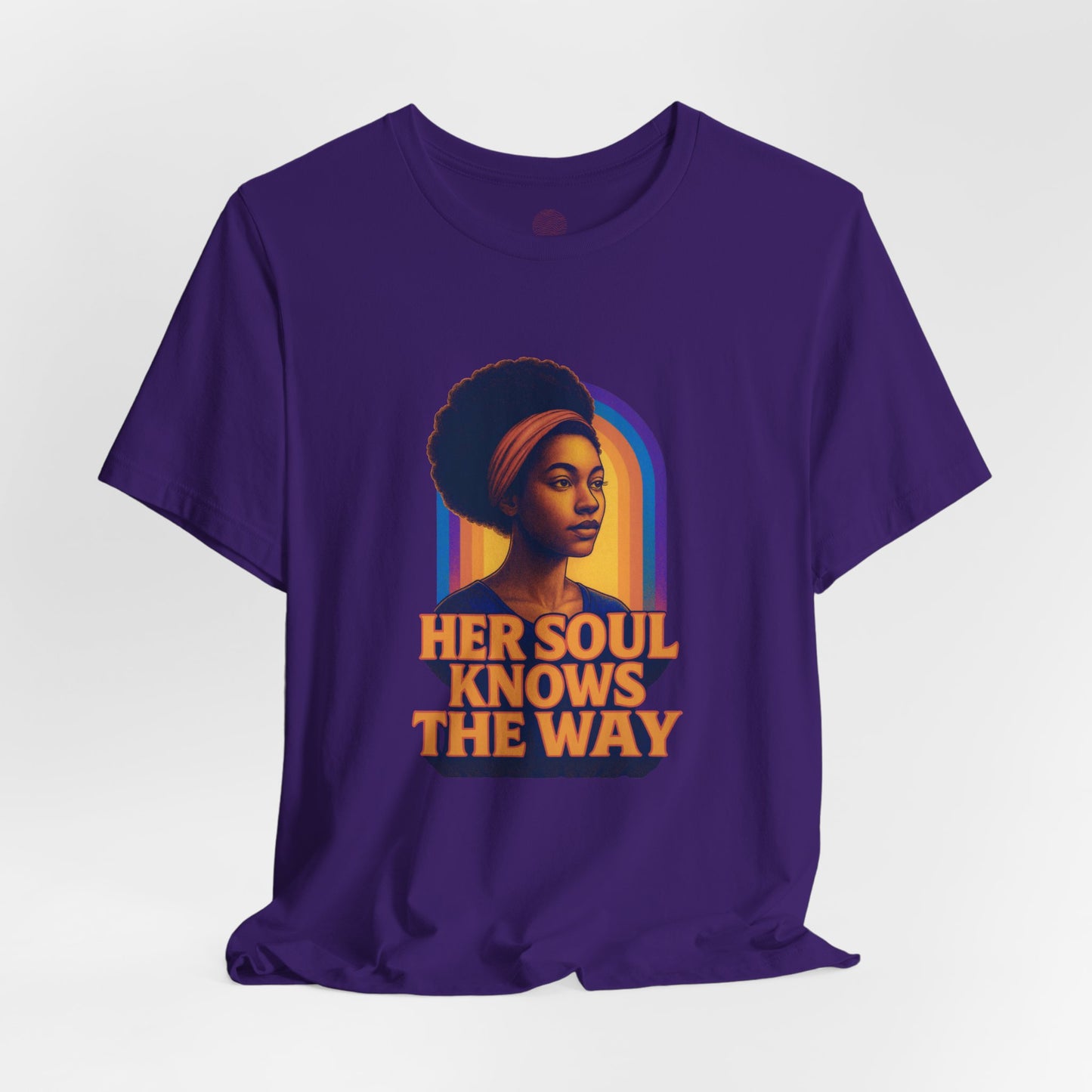 Her Soul Knows The Way Shirt - Retro Inspirational Quote Tee - Unisex Jersey Short Sleeve Tee - Vintage Graphic Top, Gift for Her,