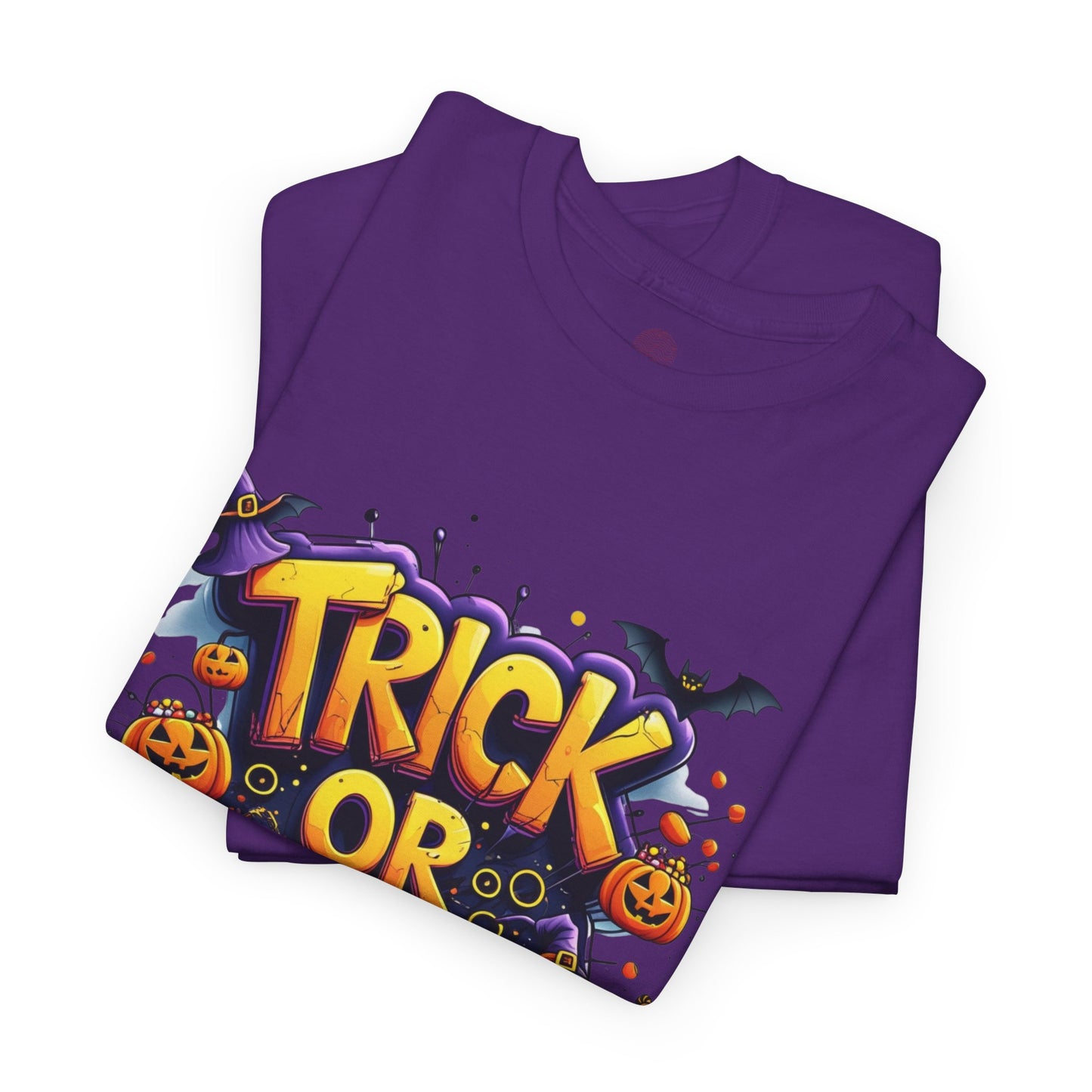 Trick or Yeet Halloween Shirt | Funny Witch Pumpkin Graphic Tee | Spooky Unisex Costume T-Shirt | Trendy Halloween Party Top