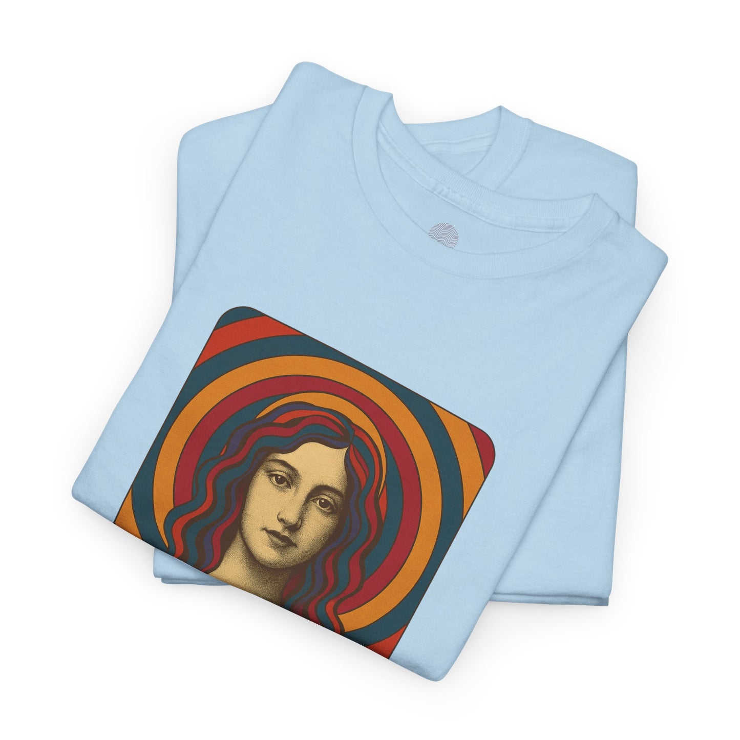 Stillness Speaks Unisex Heavy Cotton Tee, Psychedelic Retro Graphic Shirt, Spiritual Boho Aesthetic Top, Vintage 70s Trippy Tshirt,