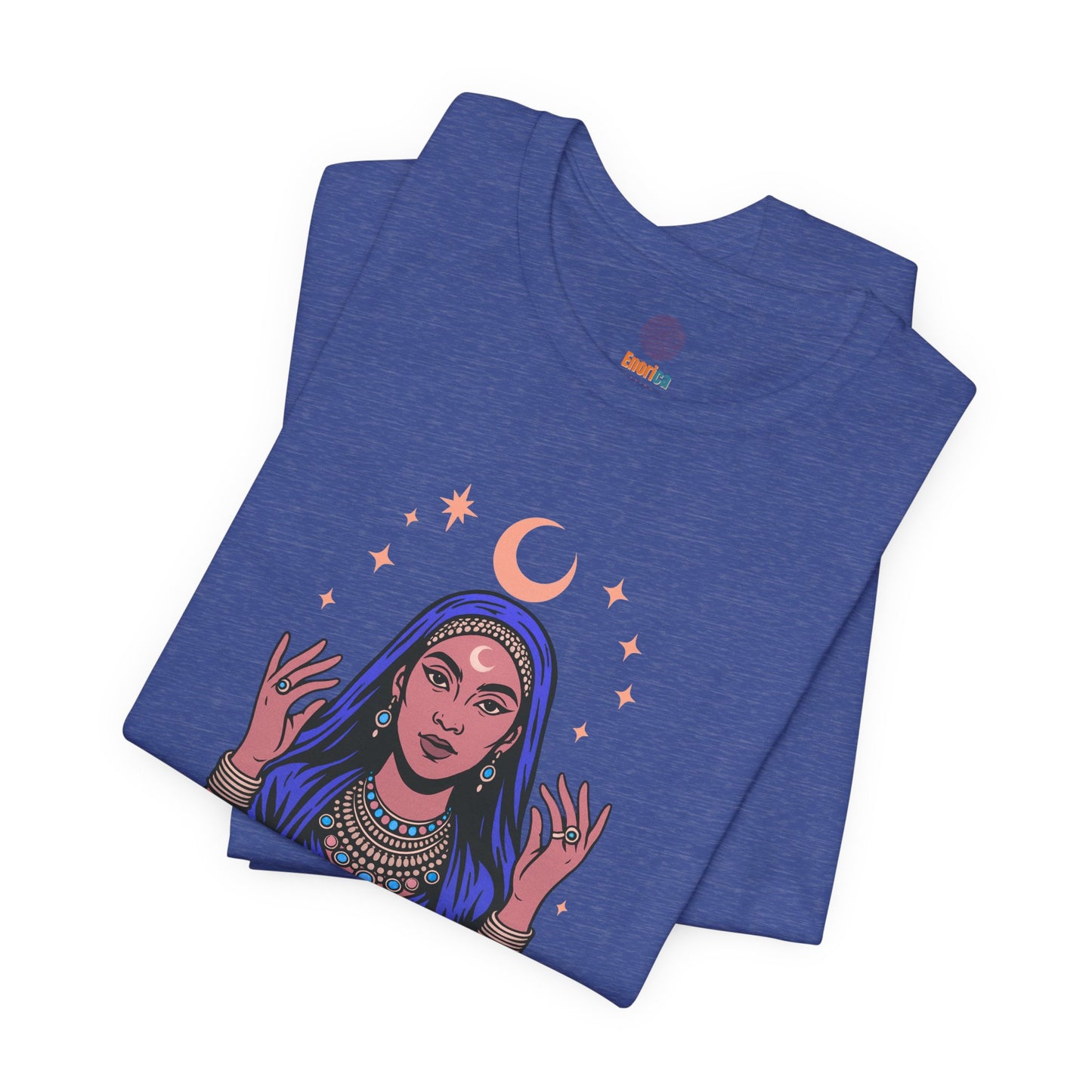 Guided by the Moon T Shirt, Mystical Celestial Graphic Tee, Spiritual Astrology Unisex Top, Moon Phase Witchy Gift for Moon Lovers - Unisex