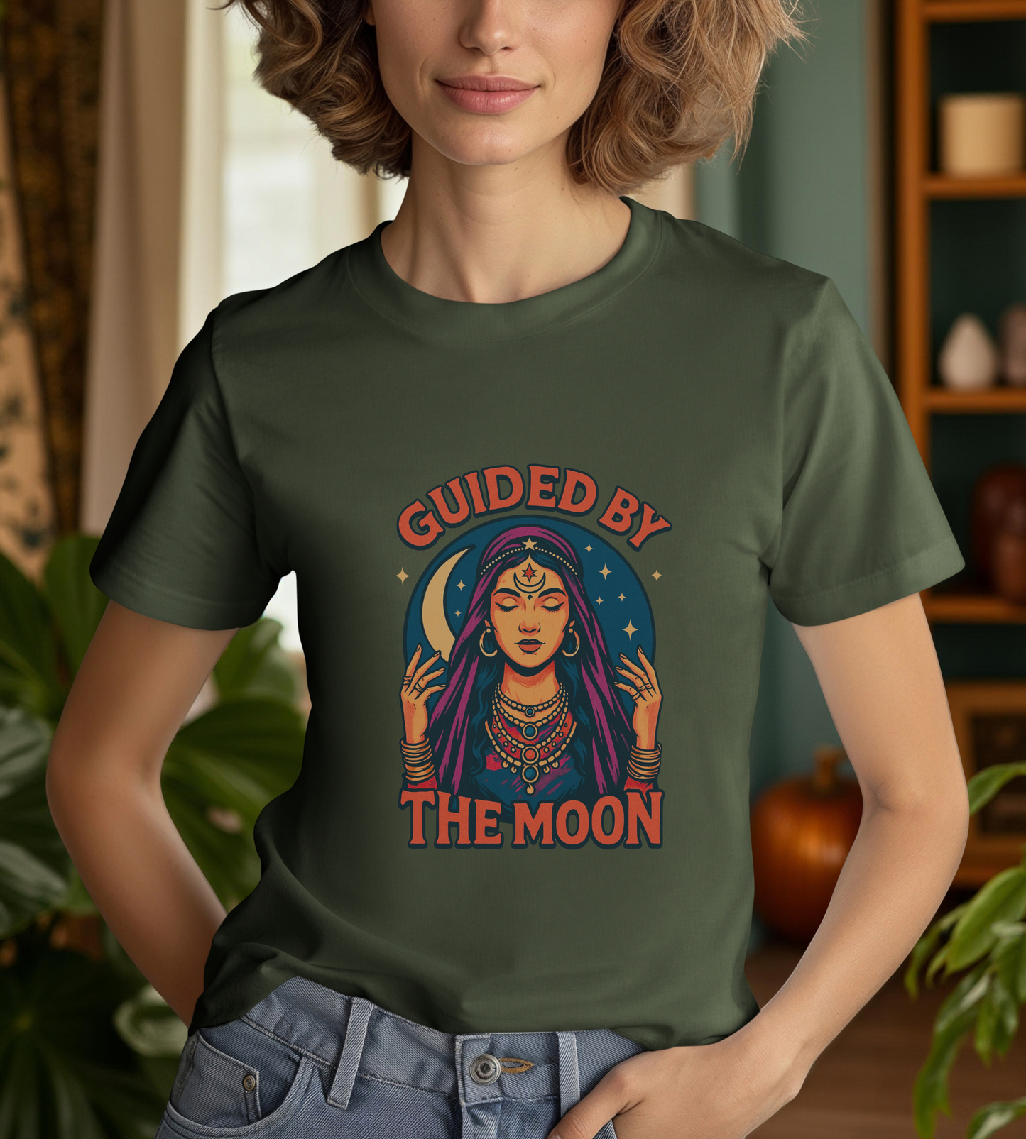 Moon Phase Unisex Tee, Lunar Astrology T-Shirt, Celestial Graphic Top, Mystical Moon Lovers Gift, Witchy Short Sleeve Shirt, Spiritual