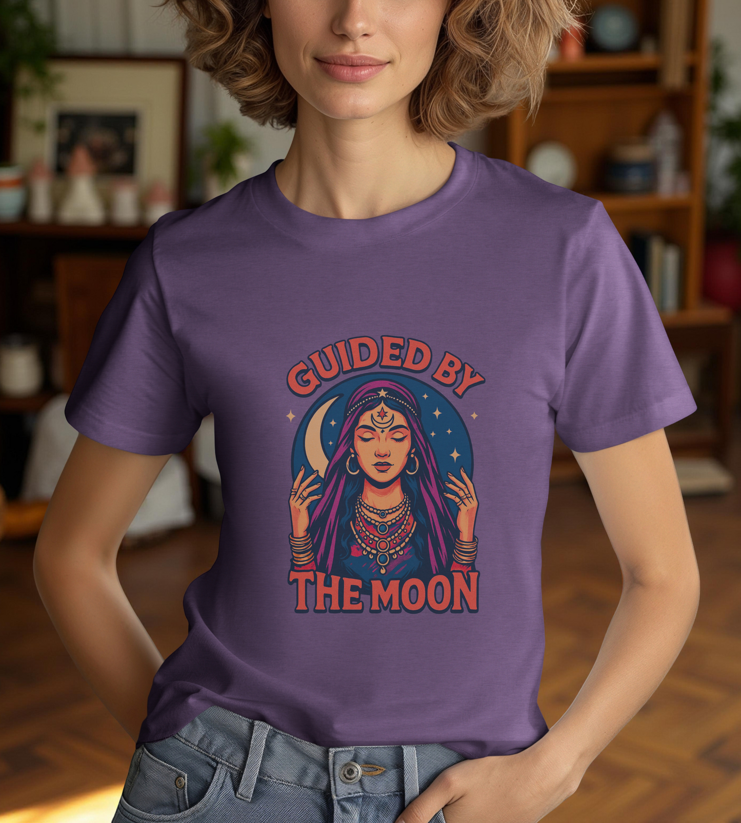 Moon Phase Unisex Tee, Lunar Astrology T-Shirt, Celestial Graphic Top, Mystical Moon Lovers Gift, Witchy Short Sleeve Shirt, Spiritual