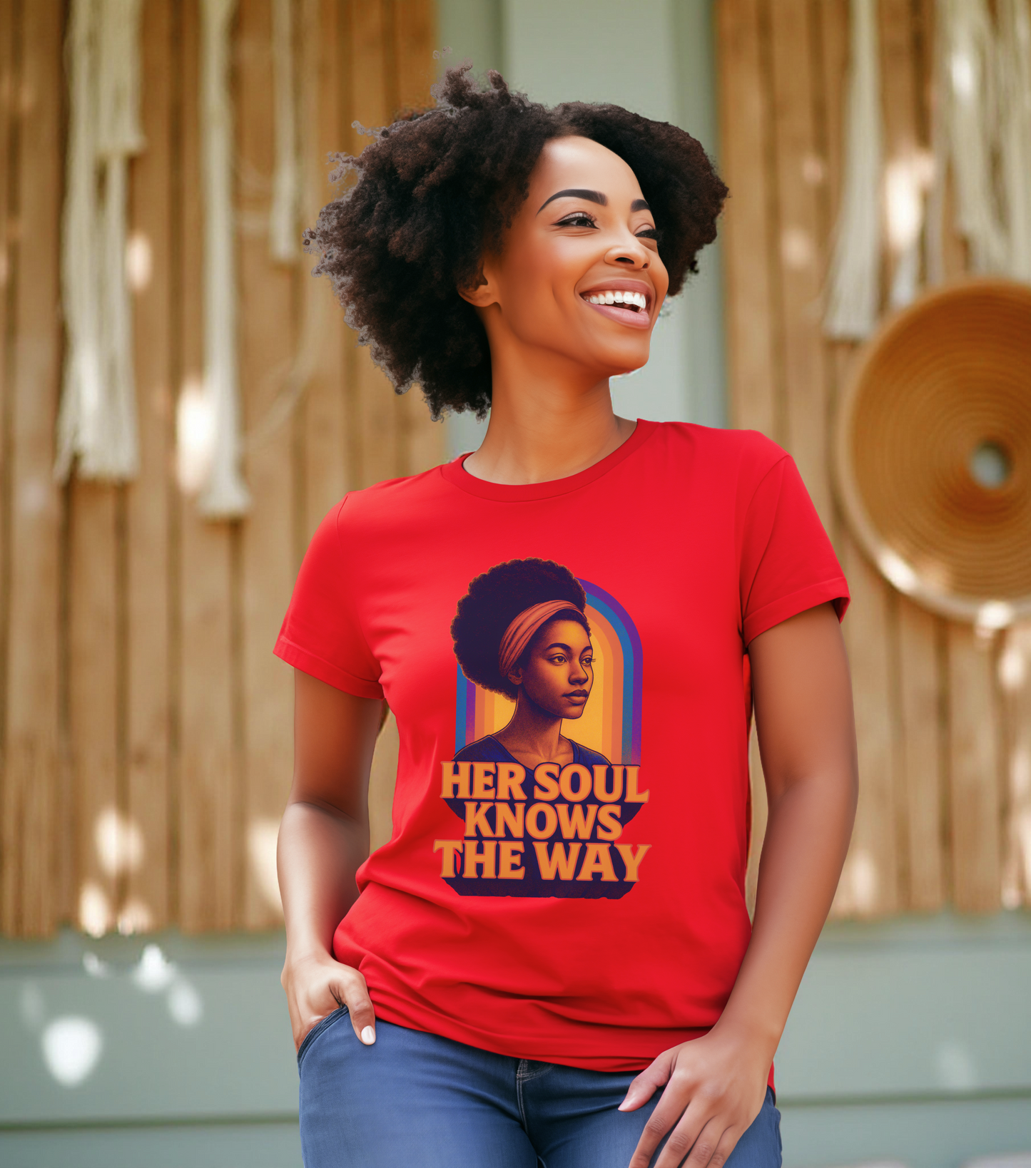 Her Soul Knows The Way Shirt - Retro Inspirational Quote Tee - Unisex Jersey Short Sleeve Tee - Vintage Graphic Top, Gift for Her,