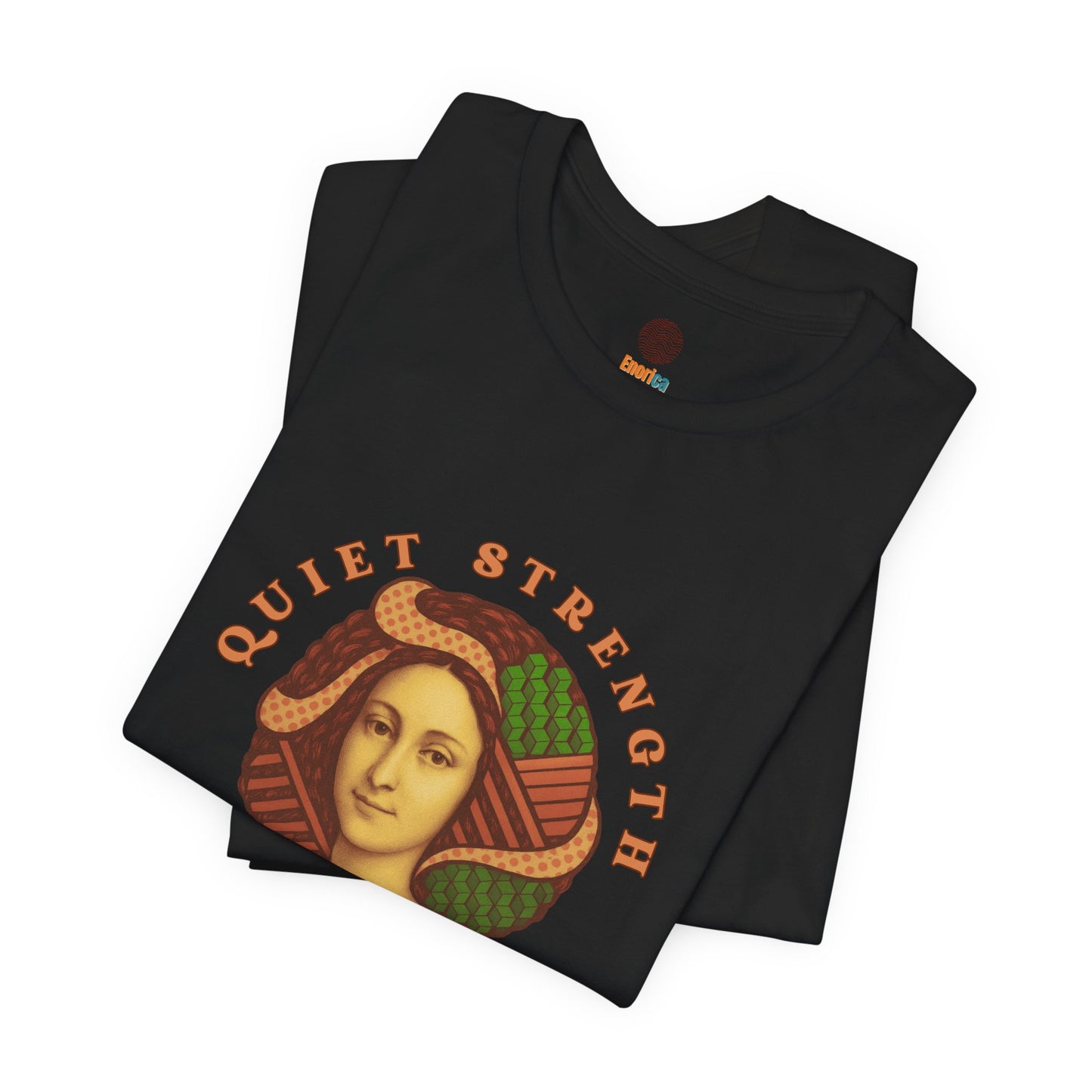 Vintage Retro Quiet Strength Loud Beauty Graphic T-Shirt - Unisex Jersey Tee, Feminine Power Art Shirt, Bella+Canvas 3001, Aesthetic Top