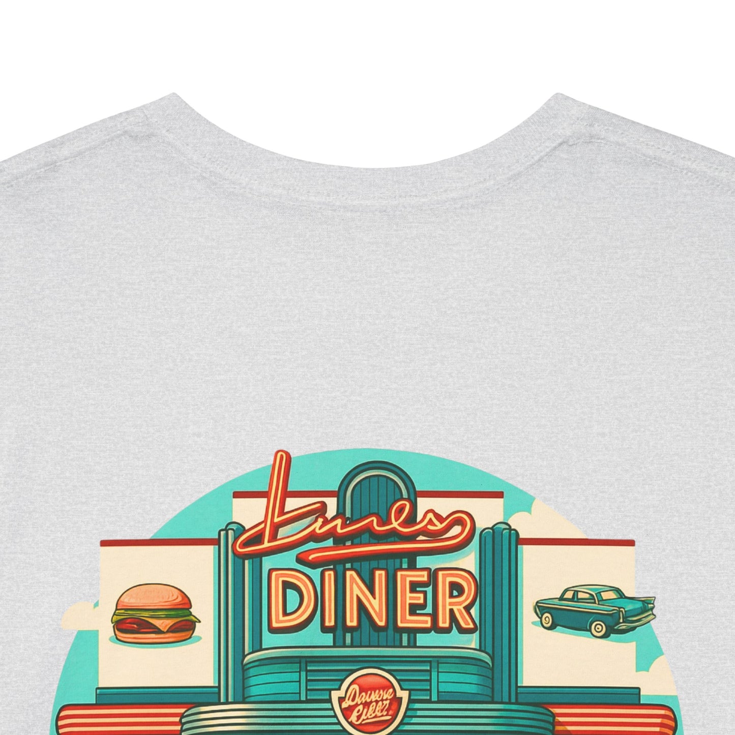 Retro Diner T-Shirt, Vintage Car Graphic Tee, 1950s American Drive-In Shirt, Rockabilly Unisex Top