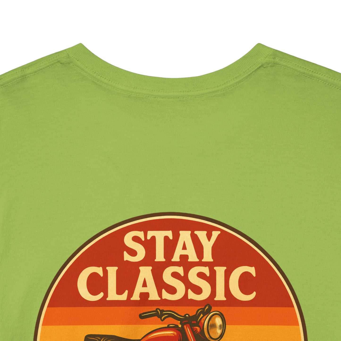 Stay Classic Motorcycle T-Shirt | Retro Bike Graphic Tee | Gildan 5000