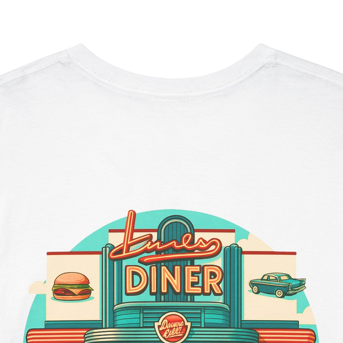 Retro Diner T-Shirt, Vintage Car Graphic Tee, 1950s American Drive-In Shirt, Rockabilly Unisex Top