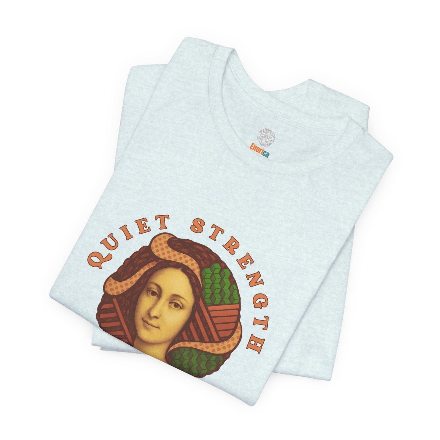 Vintage Retro Quiet Strength Loud Beauty Graphic T-Shirt - Unisex Jersey Tee, Feminine Power Art Shirt, Bella+Canvas 3001, Aesthetic Top