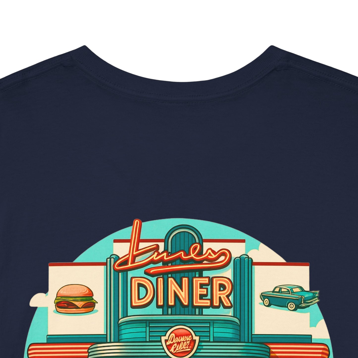 Retro Diner T-Shirt, Vintage Car Graphic Tee, 1950s American Drive-In Shirt, Rockabilly Unisex Top
