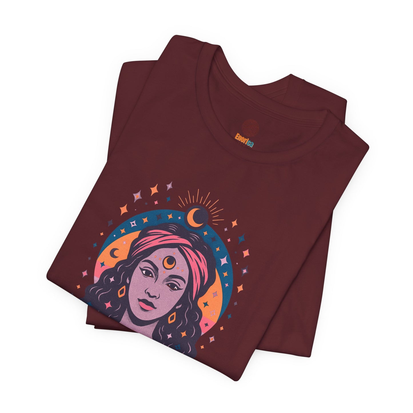 Moon Phase T-Shirt, Celestial Astrology Tee, Spiritual Unisex Top, Witchy Moon Lover Gift, Guided by the Moon Shirt, Mystical Graphic Tee