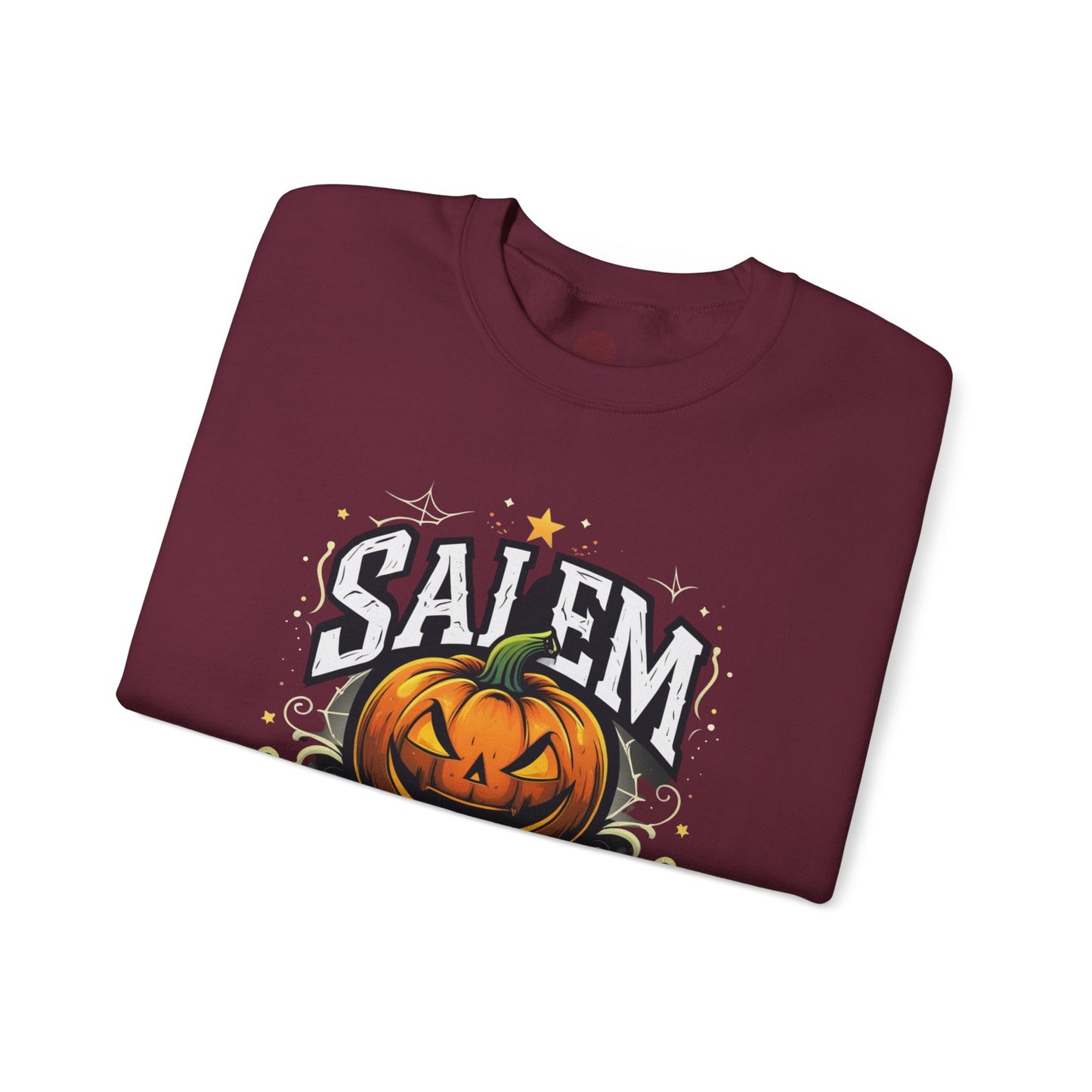 Salem University Jack-O’-Lantern – Unisex Gildan Heavy Blend Crewneck Sweatshirt