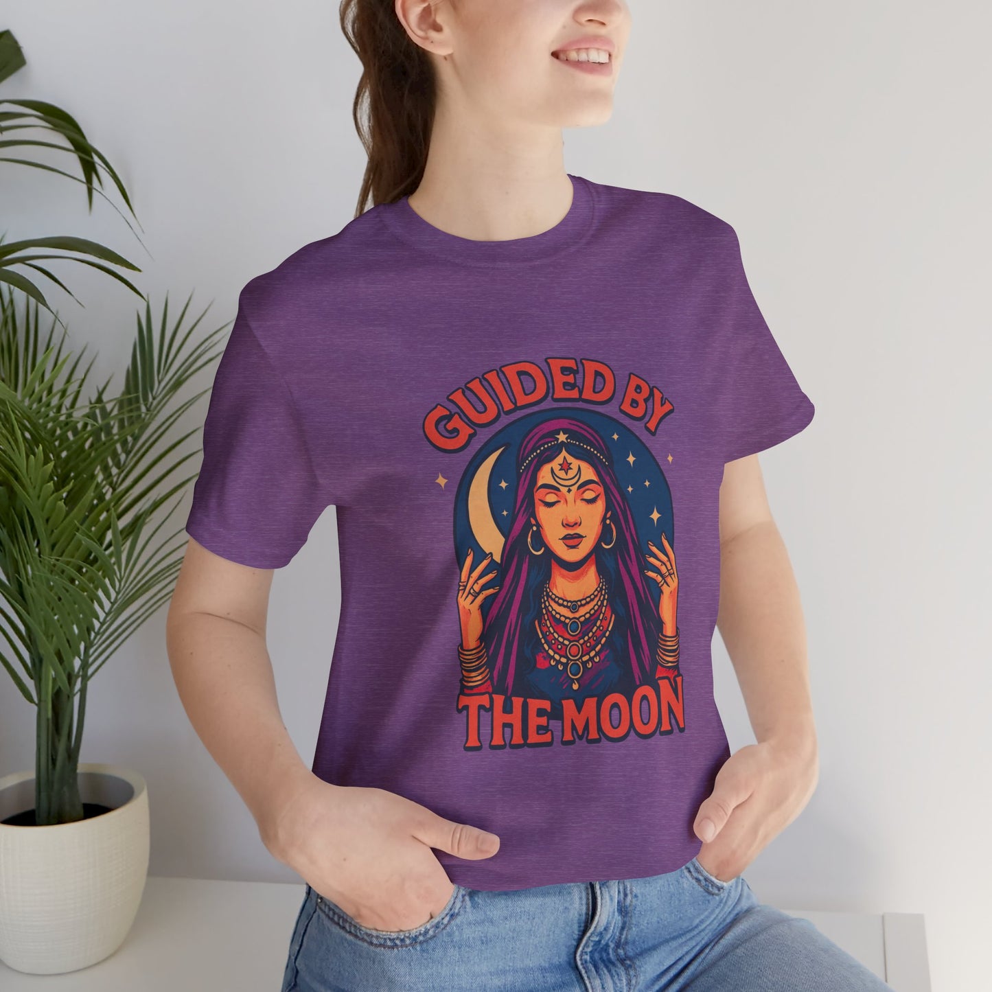 Moon Phase Unisex Tee, Lunar Astrology T-Shirt, Celestial Graphic Top, Mystical Moon Lovers Gift, Witchy Short Sleeve Shirt, Spiritual