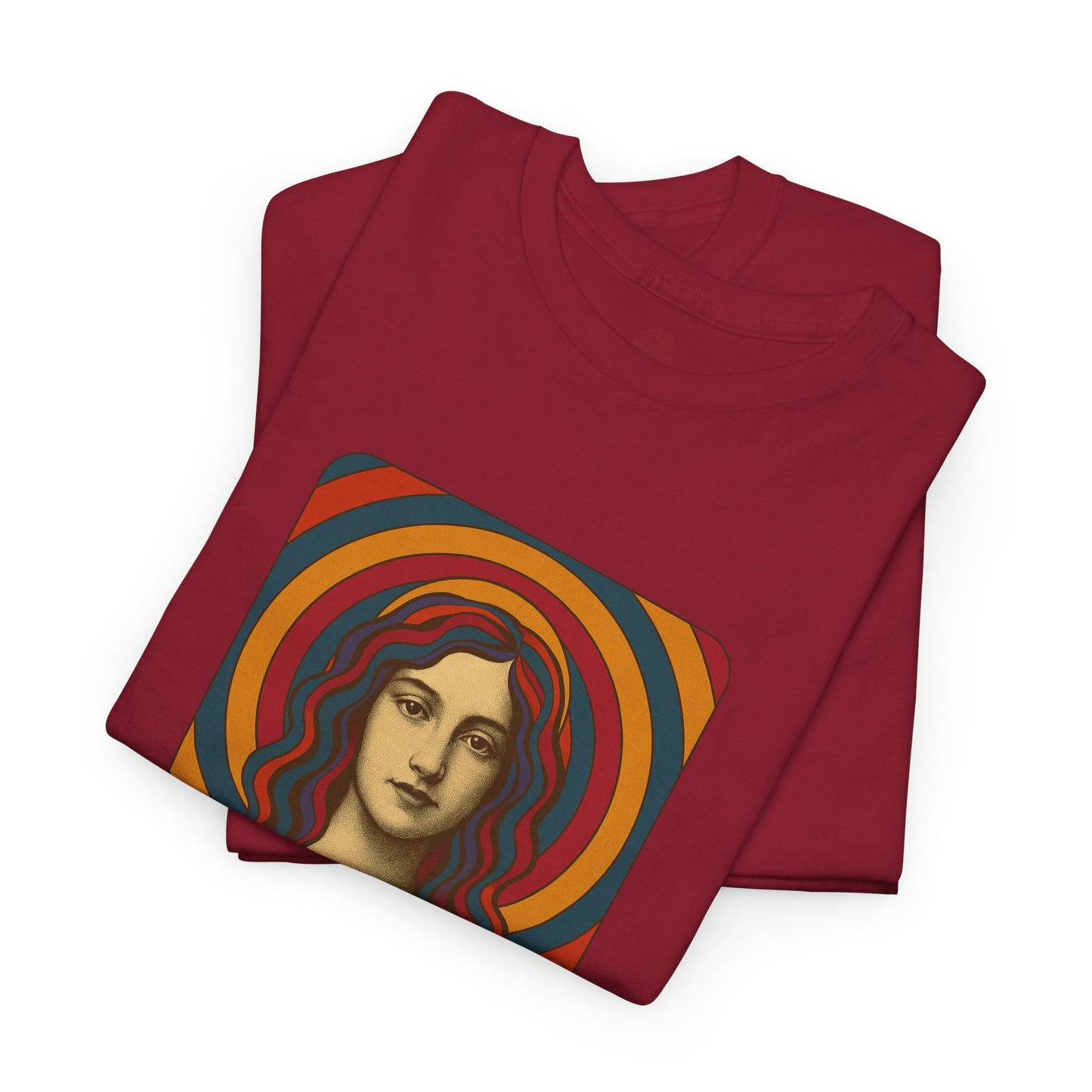 Stillness Speaks Unisex Heavy Cotton Tee, Psychedelic Retro Graphic Shirt, Spiritual Boho Aesthetic Top, Vintage 70s Trippy Tshirt,