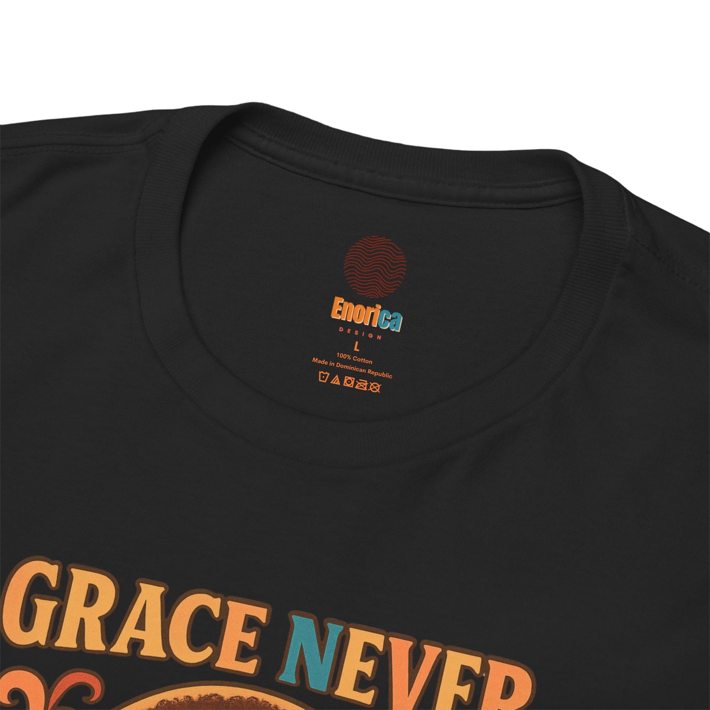 Grace Never Goes Out of Style Gildan 5000 Shirt - Retro Afro Woman Graphic Tee, Vintage 70s Aesthetic T-Shirt, Quote Top