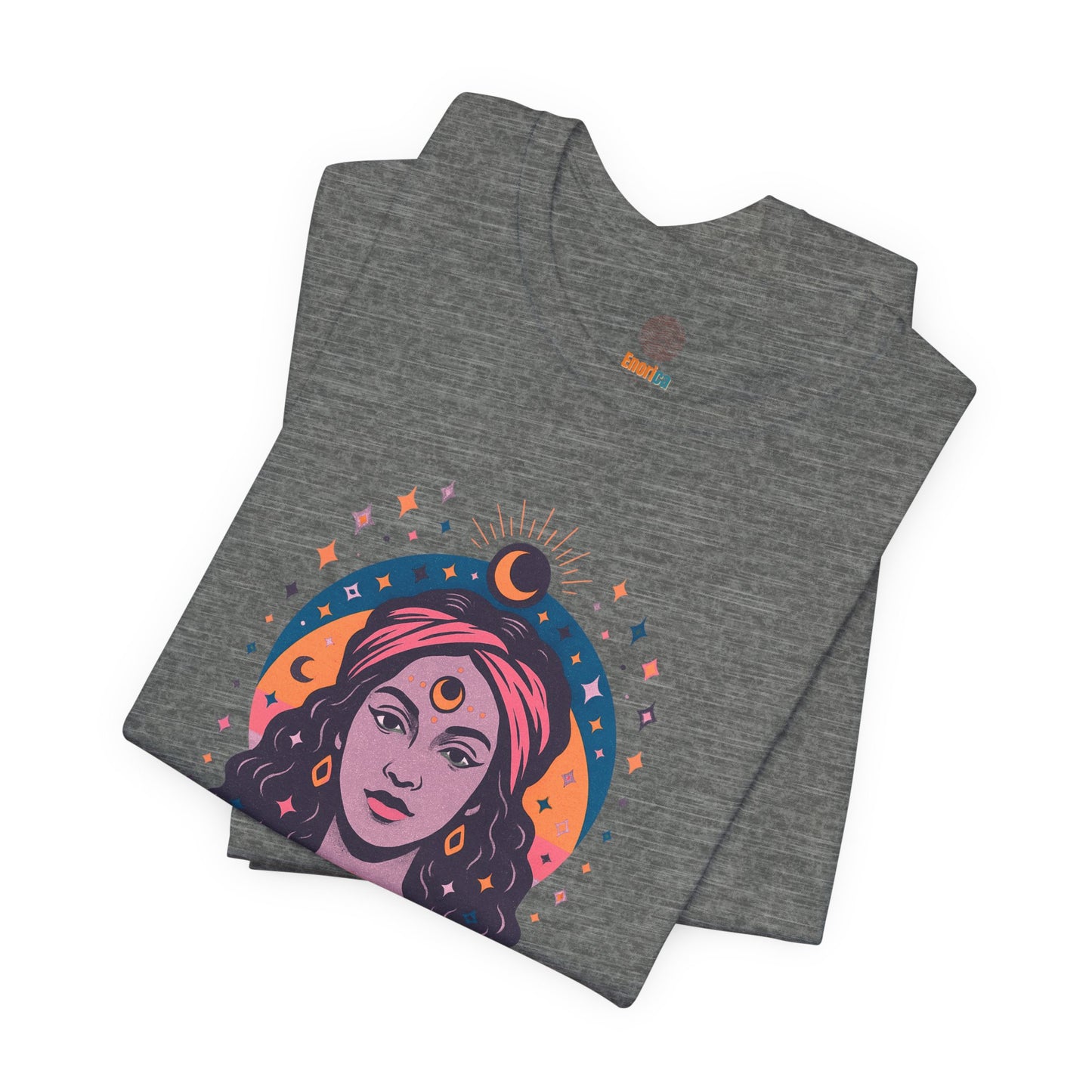 Moon Phase T-Shirt, Celestial Astrology Tee, Spiritual Unisex Top, Witchy Moon Lover Gift, Guided by the Moon Shirt, Mystical Graphic Tee