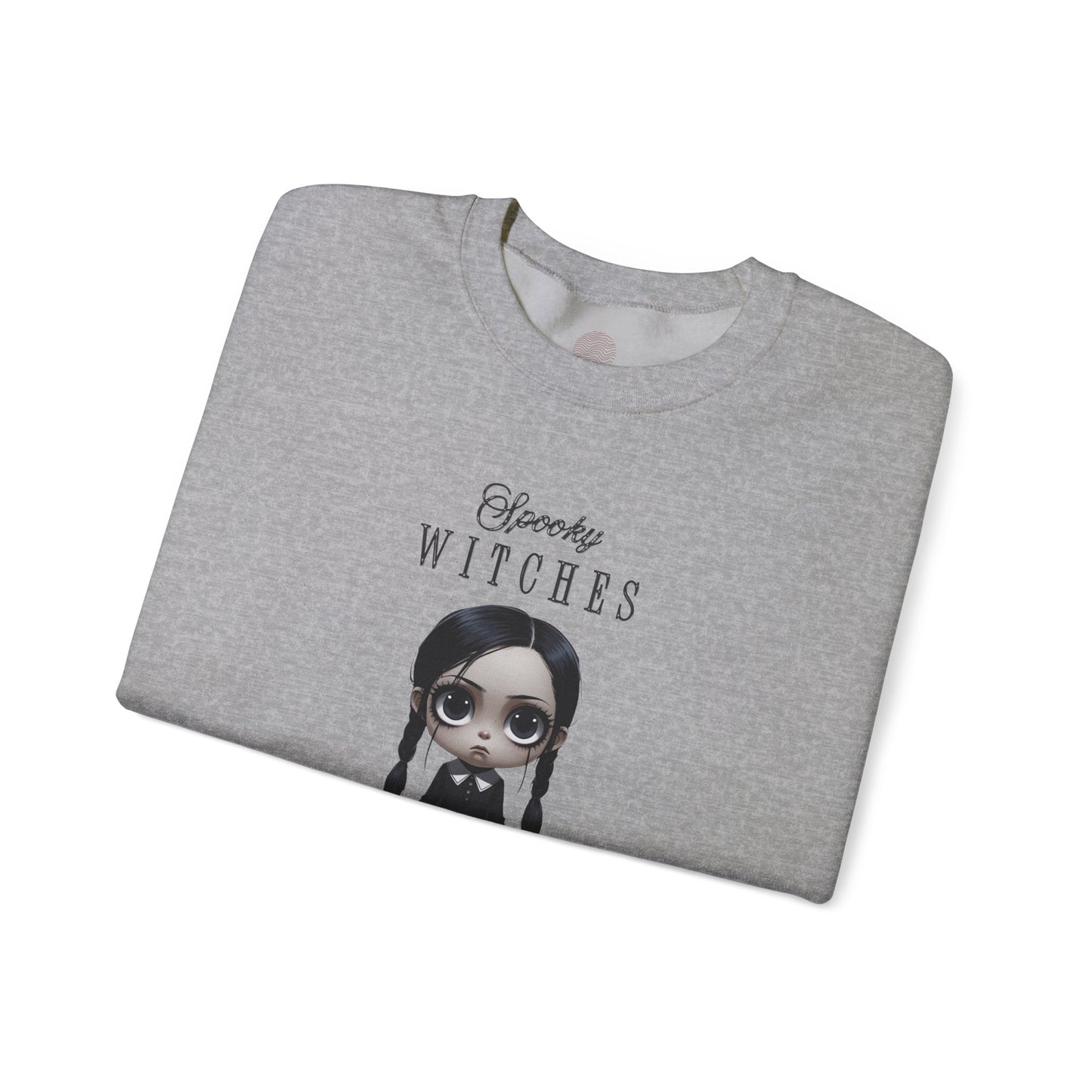 Spooky Witches Halloween Club Sweatshirt, Gothic Witch Pullover, Creepy Cute Wednesday Addams Aesthetic, Gildan 18000, Halloween Costume,