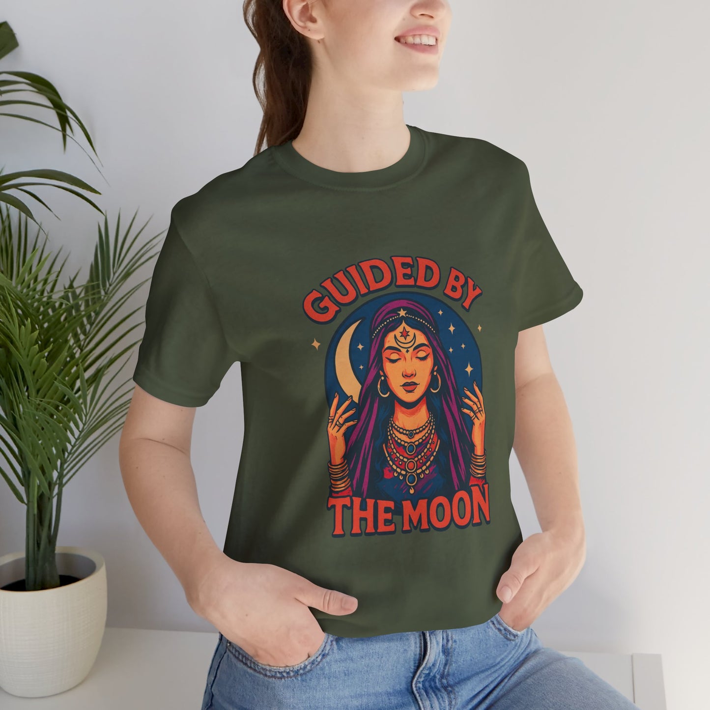 Moon Phase Unisex Tee, Lunar Astrology T-Shirt, Celestial Graphic Top, Mystical Moon Lovers Gift, Witchy Short Sleeve Shirt, Spiritual