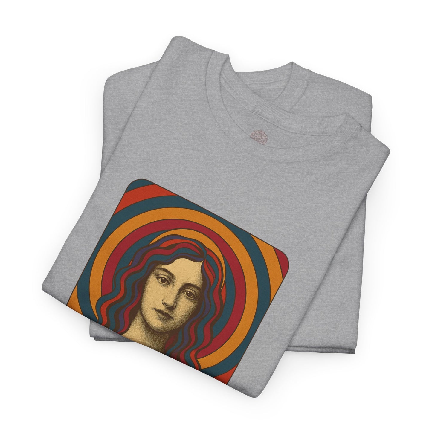 Stillness Speaks Unisex Heavy Cotton Tee, Psychedelic Retro Graphic Shirt, Spiritual Boho Aesthetic Top, Vintage 70s Trippy Tshirt,