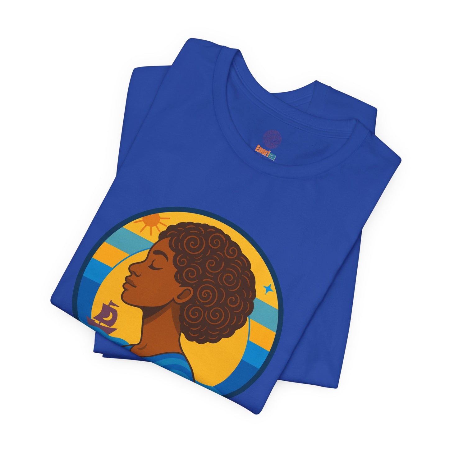 Retro Afro Woman Graphic Tee,Unisex Jersey Short Sleeve Tee, Inspirational Quote Top, Her Soul Knows The Way Shirt