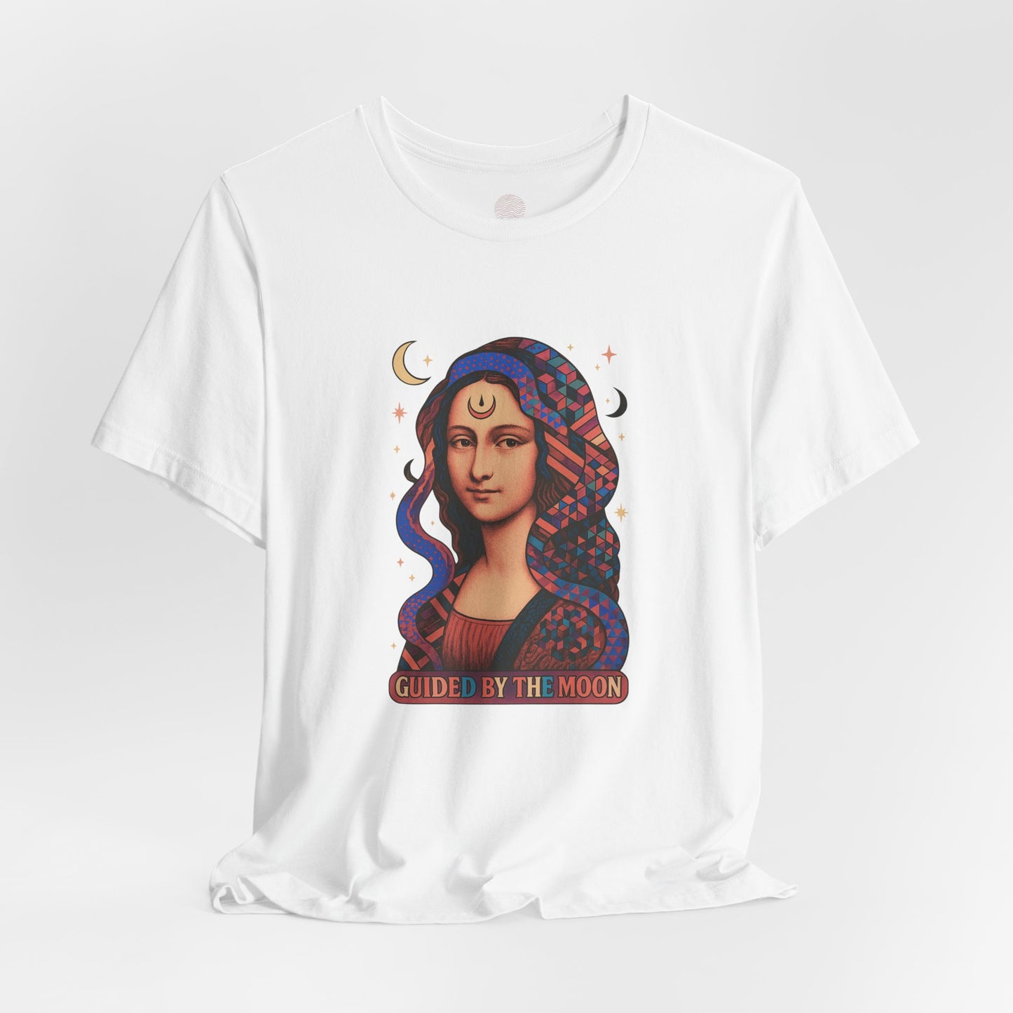 Moon Phase Unisex Tee, Celestial Graphic T-Shirt, Retro Geometric Spiritual Top, Astrology Gift, Mystical Moon Shirt, Boho Tee, Lunar Cycle