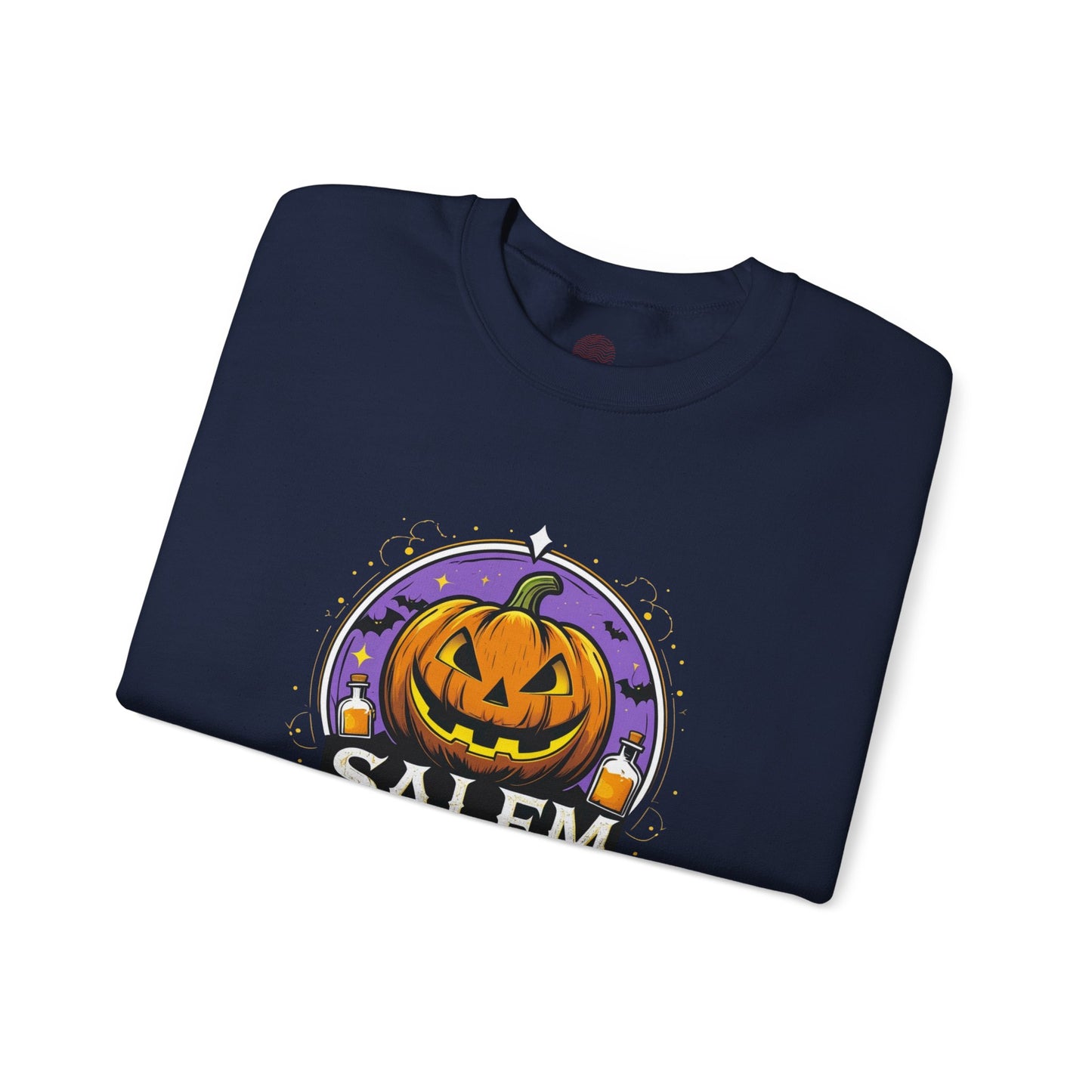 "Unisex Salem University Halloween Sweatshirt – Pumpkin Jack-O’-Lantern Graphic Crewneck Pullover"