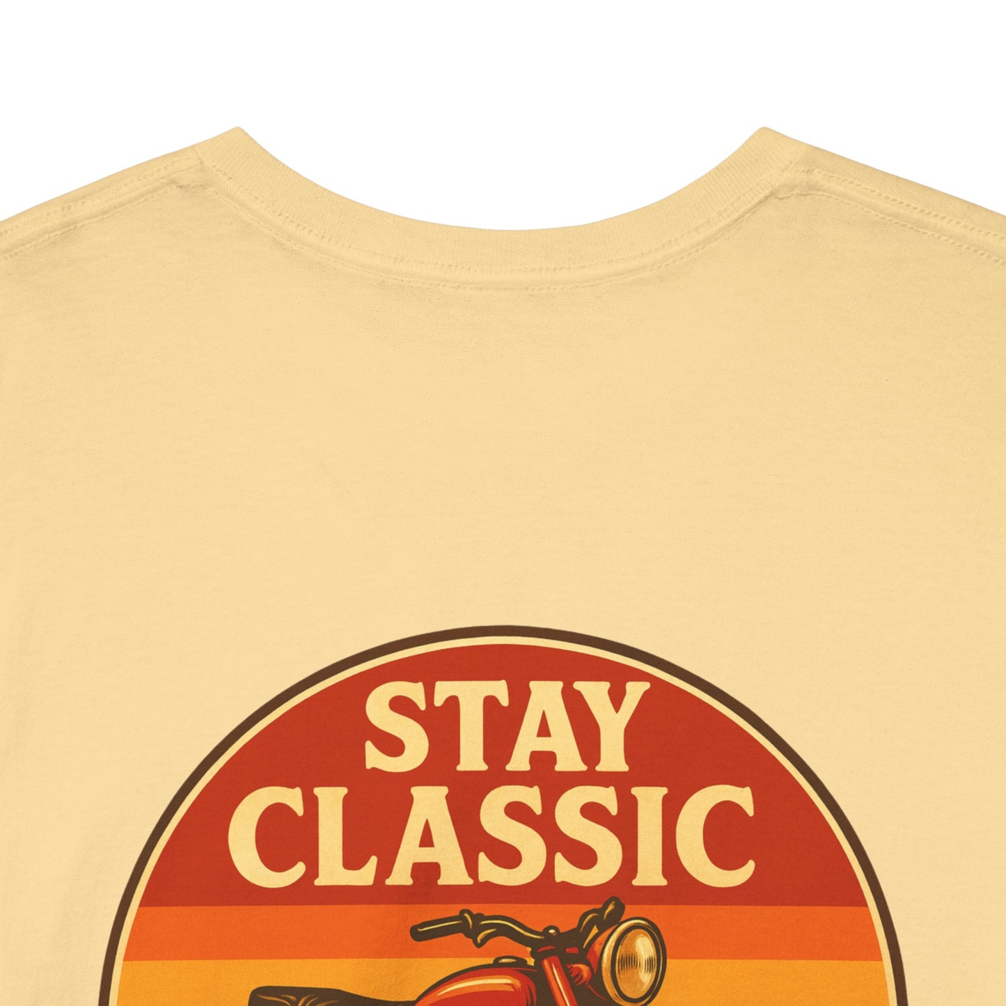 Stay Classic Motorcycle T-Shirt | Retro Bike Graphic Tee | Gildan 5000