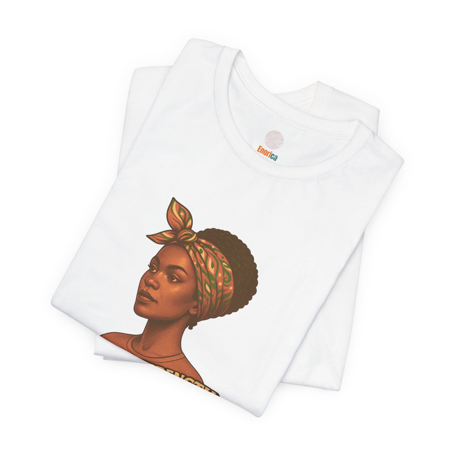 Afrocentric Quiet Strength Tee, Black Women Empowerment Shirt, Retro Feminist Top, Bella Canvas 3001 T-Shirt, Loud Beauty Graphic