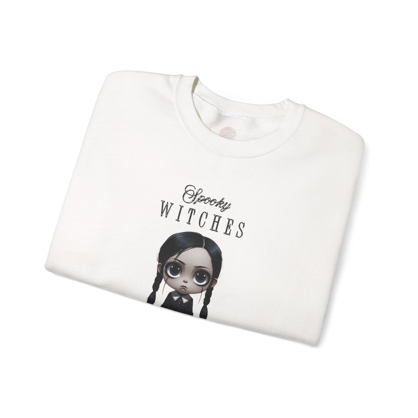 Spooky Witches Halloween Club Sweatshirt, Gothic Witch Pullover, Creepy Cute Wednesday Addams Aesthetic, Gildan 18000, Halloween Costume,