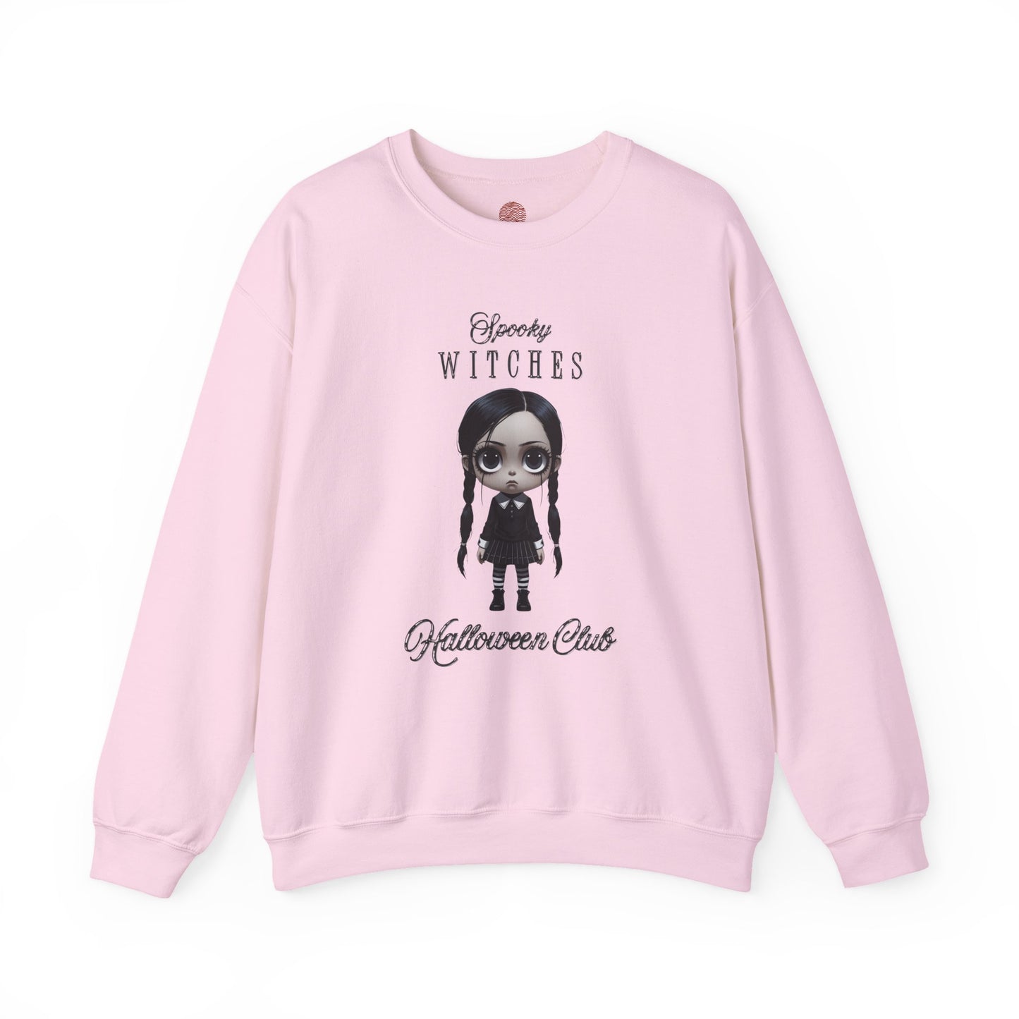 Spooky Witches Halloween Club Sweatshirt, Gothic Witch Pullover, Creepy Cute Wednesday Addams Aesthetic, Gildan 18000, Halloween Costume,