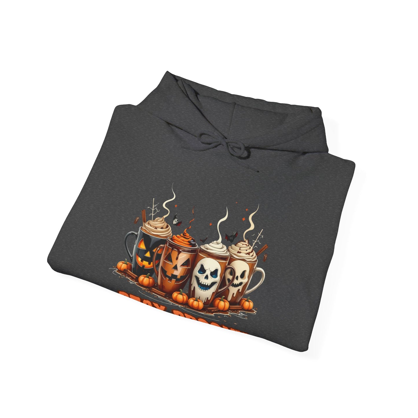 Stay Spooky Halloween Hoodie – Gildan 18500 Unisex Heavy Blend – Gothic Coffee Mug Graphic Sweatshirt