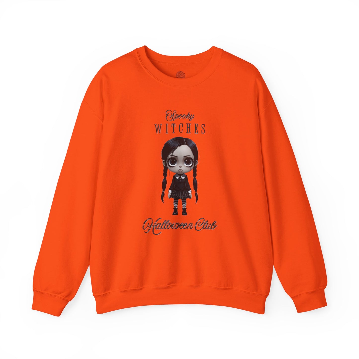 Spooky Witches Halloween Club Sweatshirt, Gothic Witch Pullover, Creepy Cute Wednesday Addams Aesthetic, Gildan 18000, Halloween Costume,