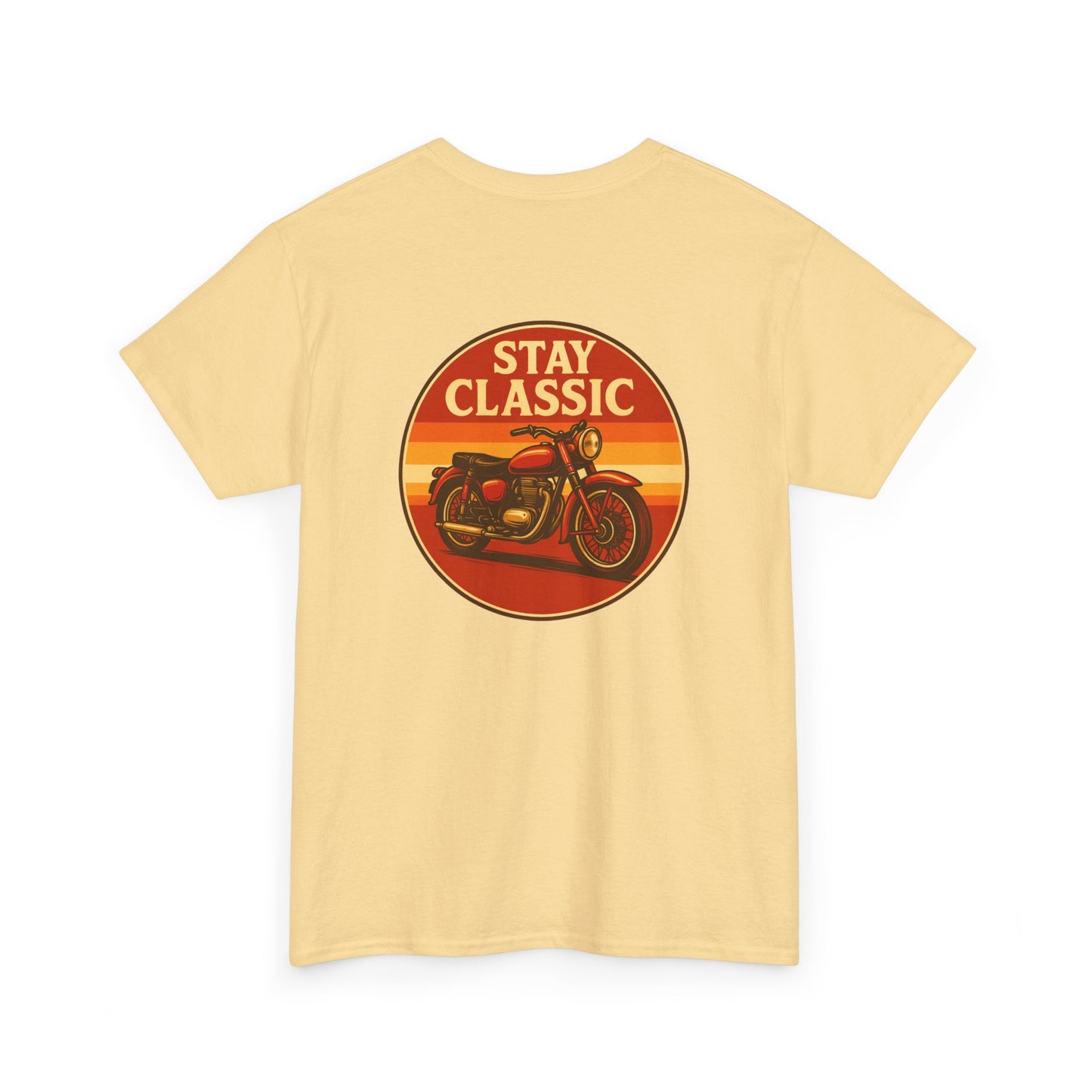 Stay Classic Motorcycle T-Shirt | Retro Bike Graphic Tee | Gildan 5000