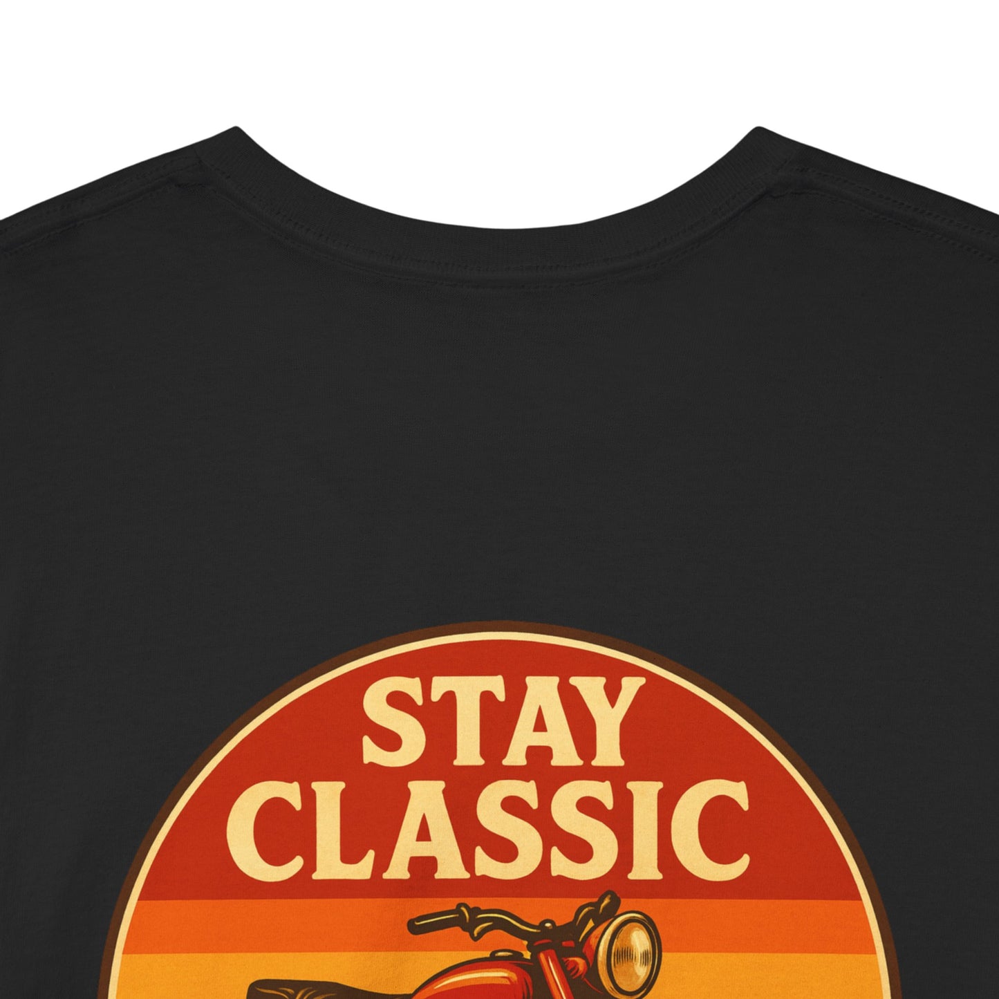 Stay Classic Motorcycle T-Shirt | Retro Bike Graphic Tee | Gildan 5000