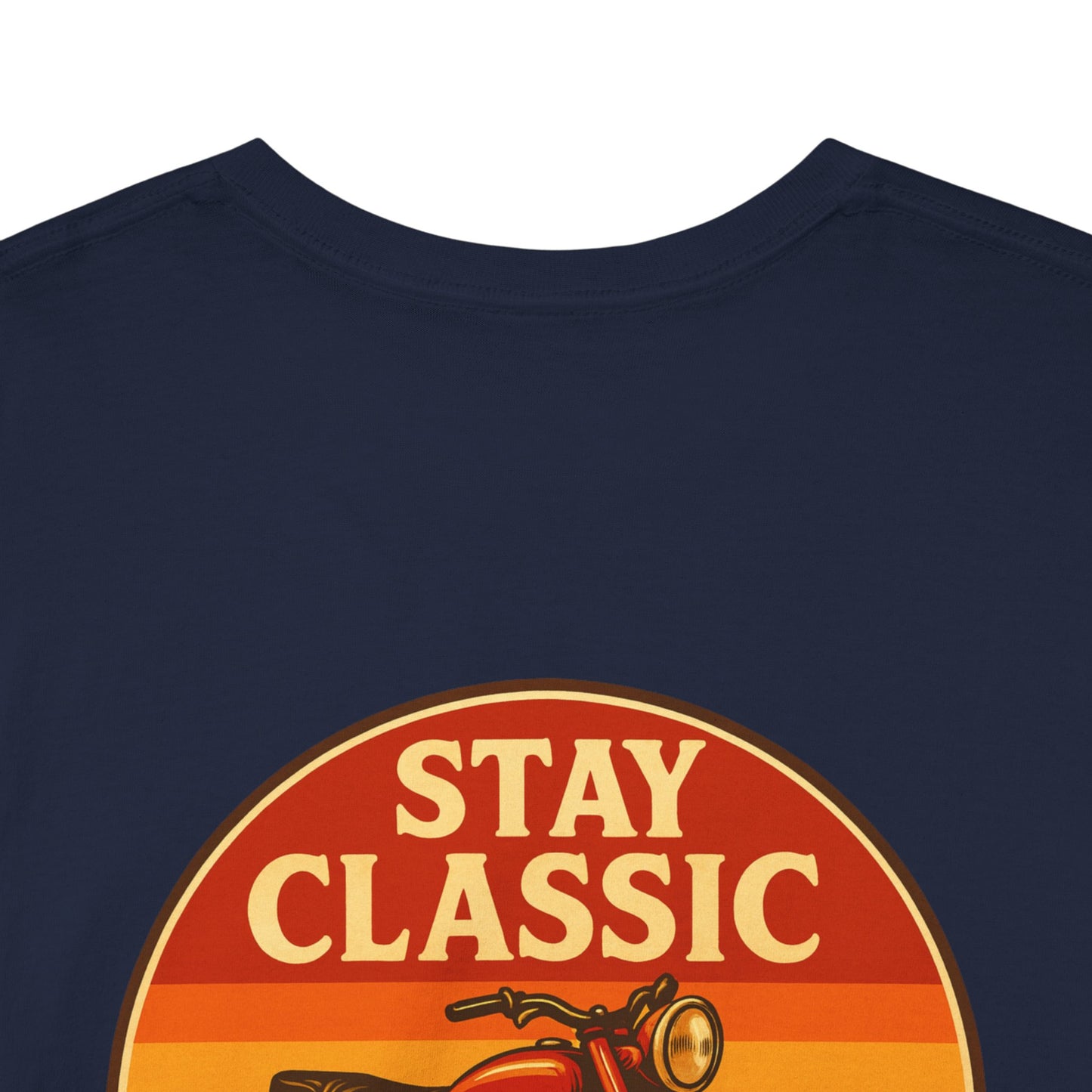 Stay Classic Motorcycle T-Shirt | Retro Bike Graphic Tee | Gildan 5000