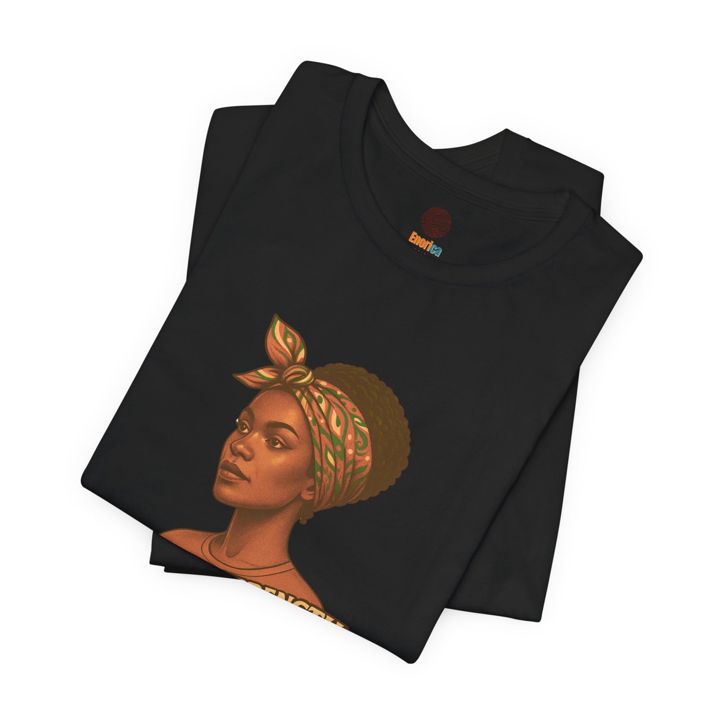 Afrocentric Quiet Strength Tee, Black Women Empowerment Shirt, Retro Feminist Top, Bella Canvas 3001 T-Shirt, Loud Beauty Graphic
