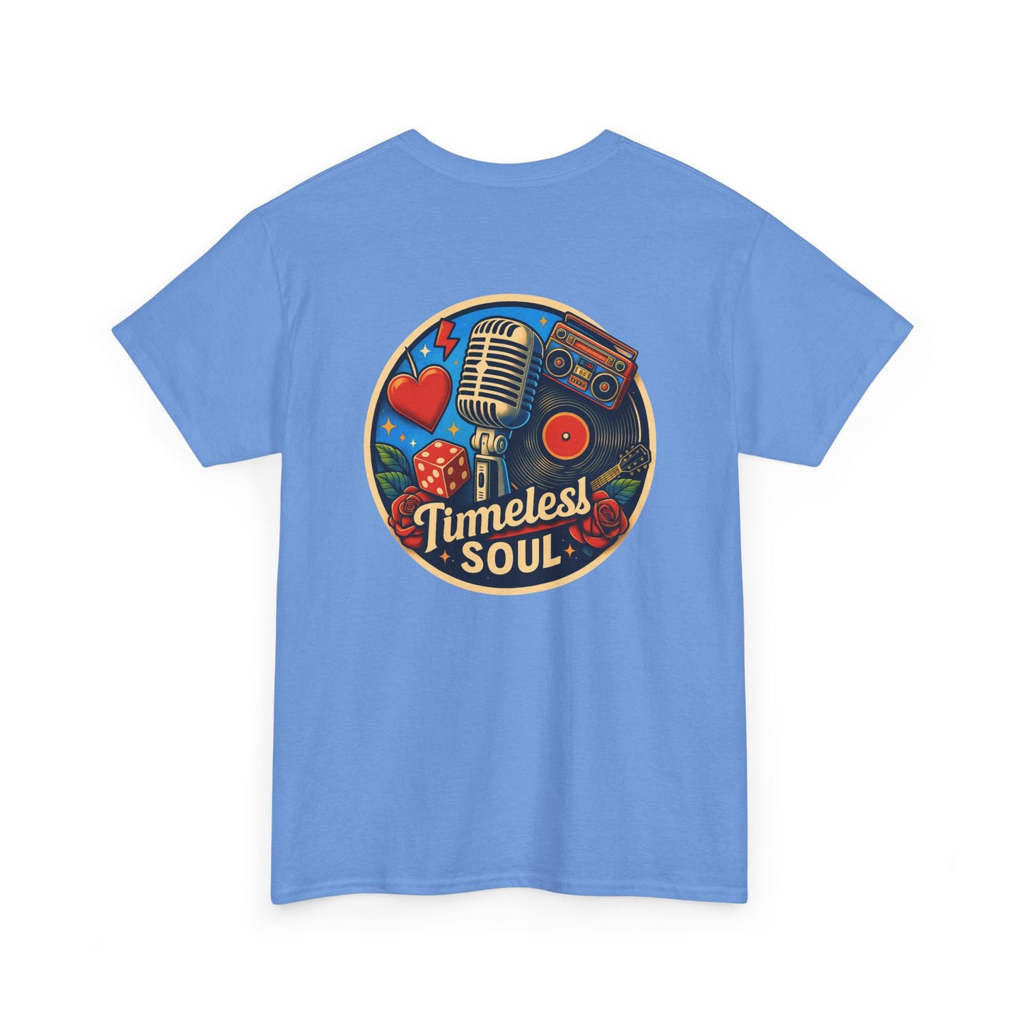 Vintage Retro Music T-Shirt, Rock & Roll Band Shirt, Boombox Guitar Tee, Unisex Heavy Cotton Tee