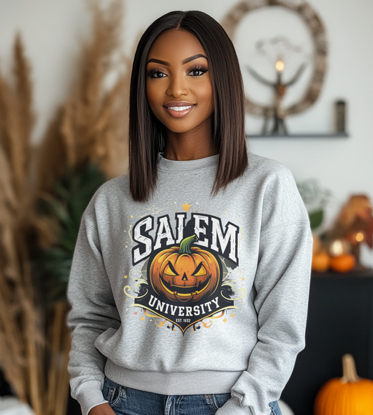 Salem University Jack-O’-Lantern – Unisex Gildan Heavy Blend Crewneck Sweatshirt