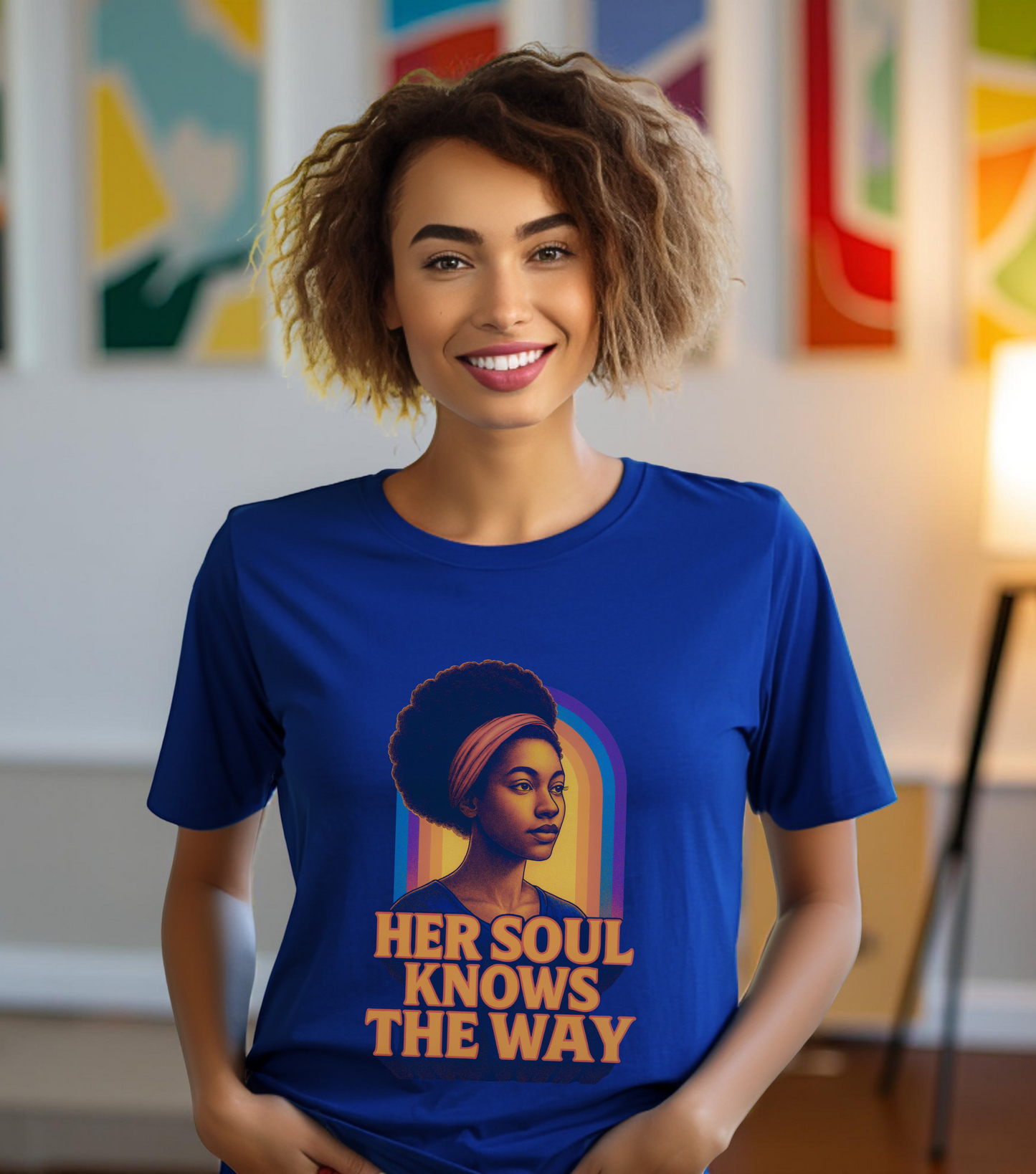 Her Soul Knows The Way Shirt - Retro Inspirational Quote Tee - Unisex Jersey Short Sleeve Tee - Vintage Graphic Top, Gift for Her,
