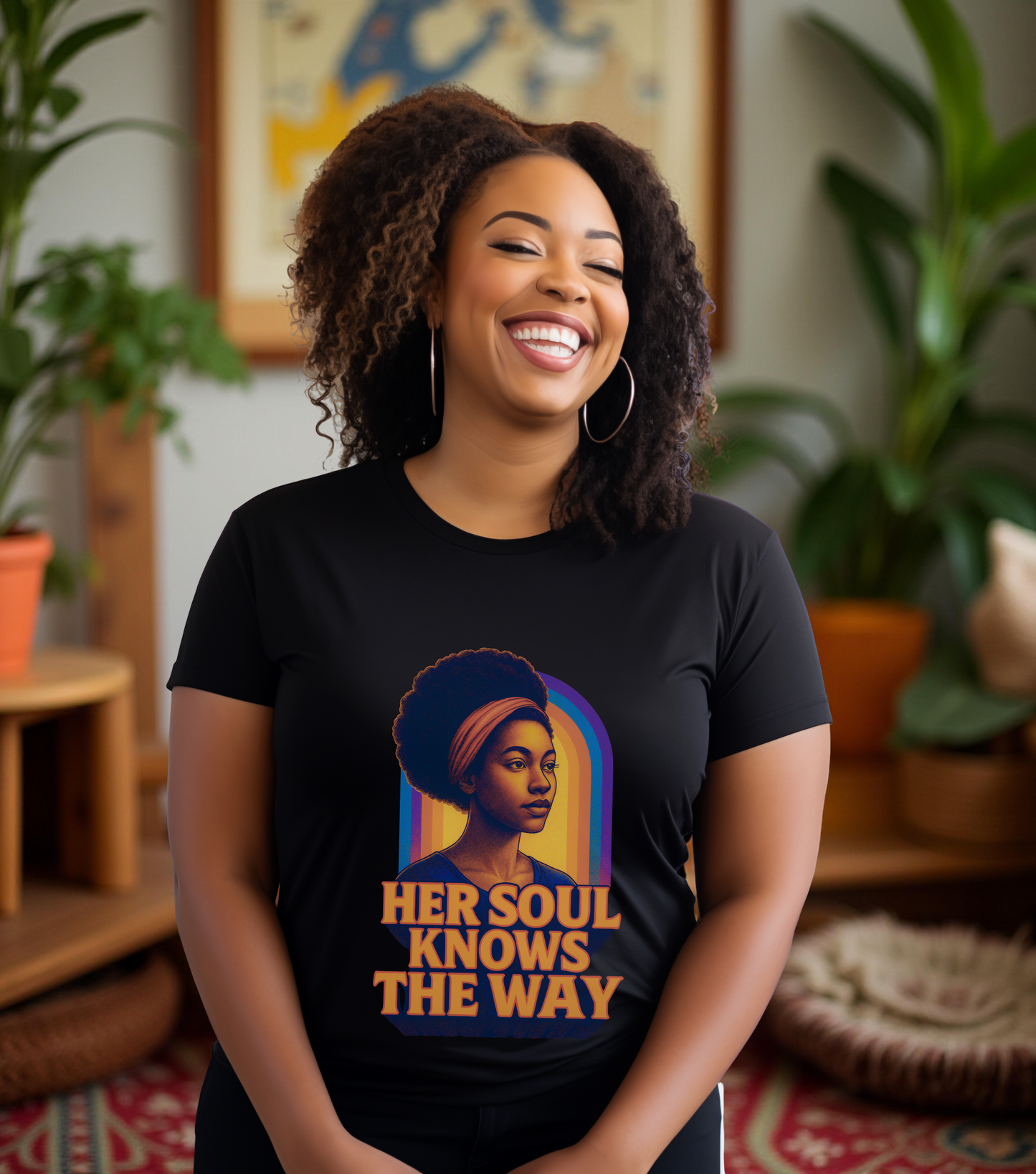 Her Soul Knows The Way Shirt - Retro Inspirational Quote Tee - Unisex Jersey Short Sleeve Tee - Vintage Graphic Top, Gift for Her,